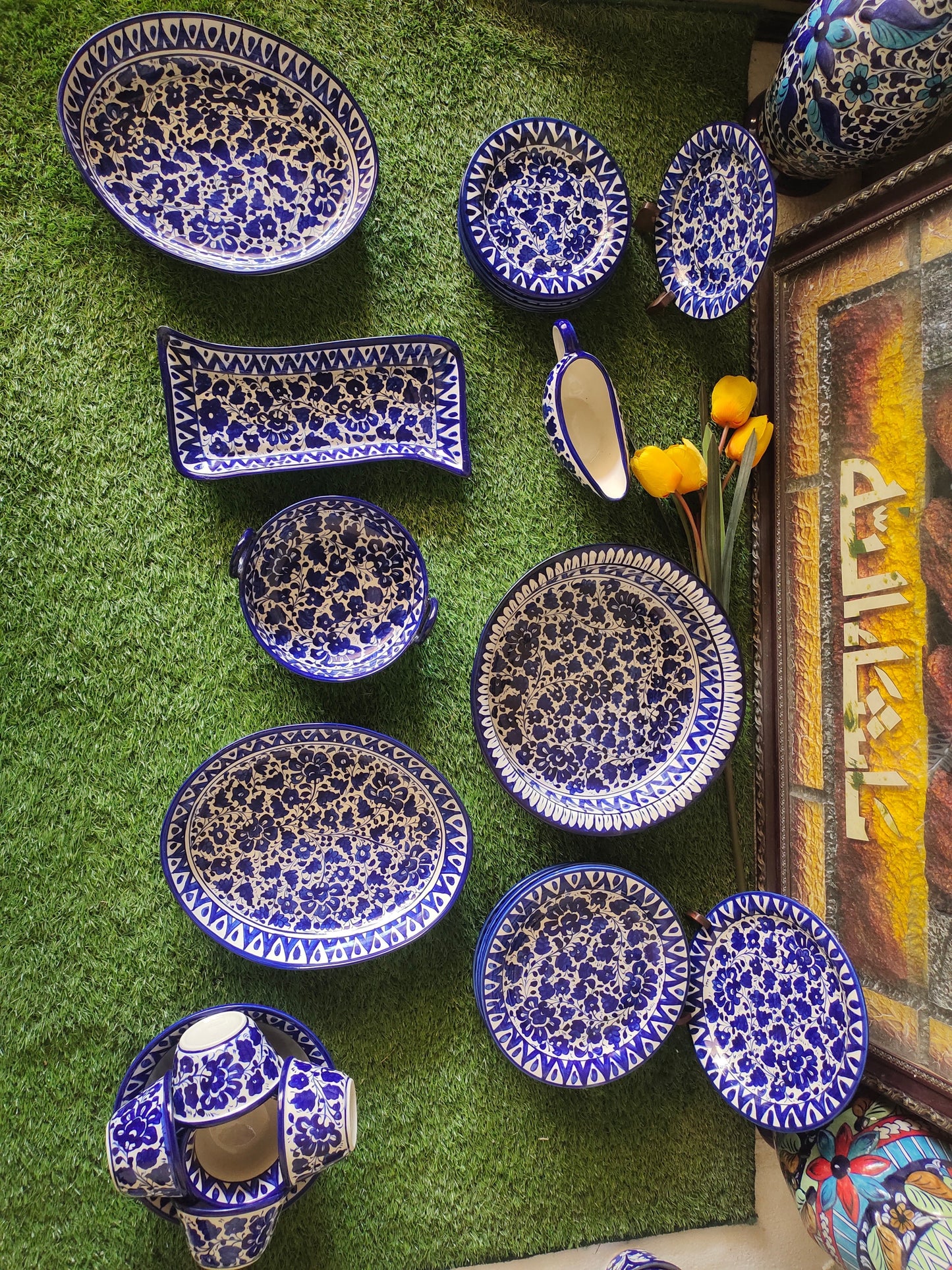 Ceramic Handmade Serena Plates and Platters Customized | Quantity 33 pcs