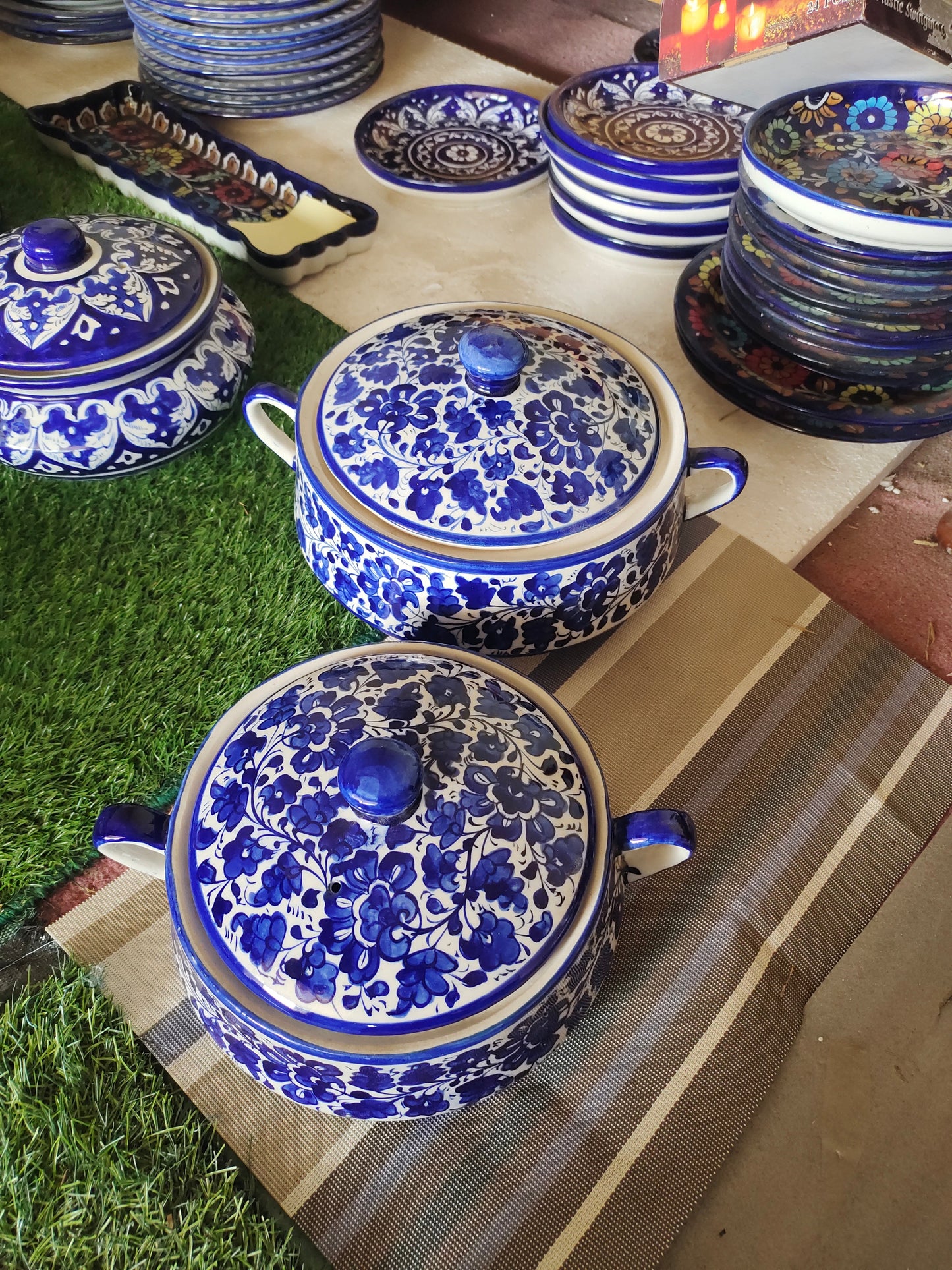Ceramic Handmade Salan Donga | Salan Cover Bowl| Size Large