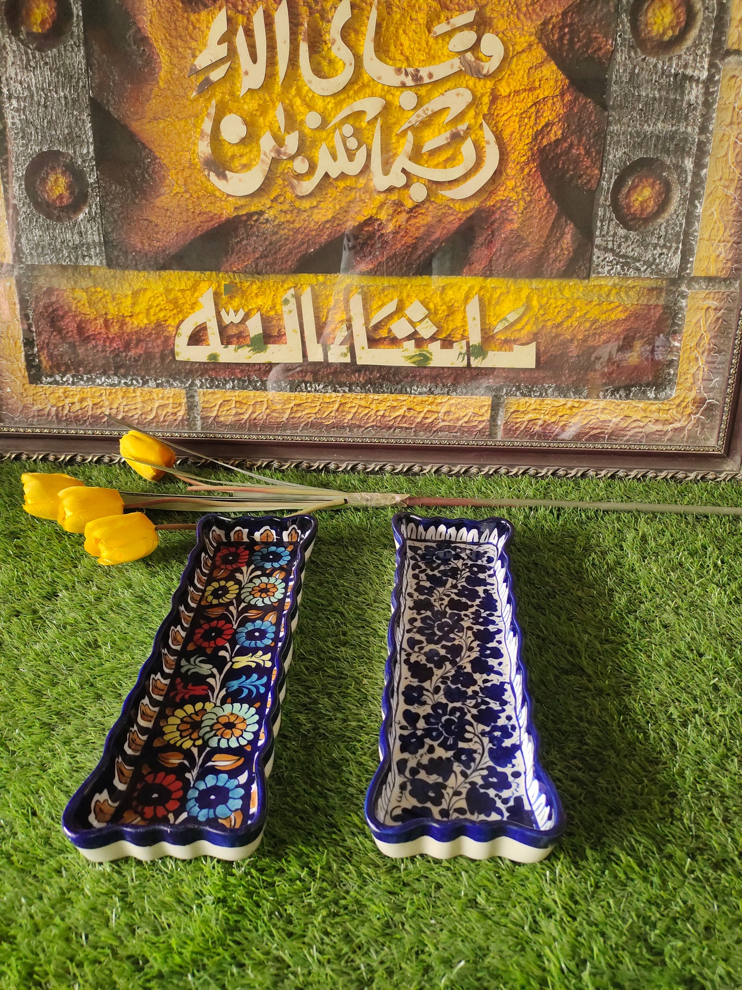 Ceramic Handmade Kabab Dish | Size 14 inch