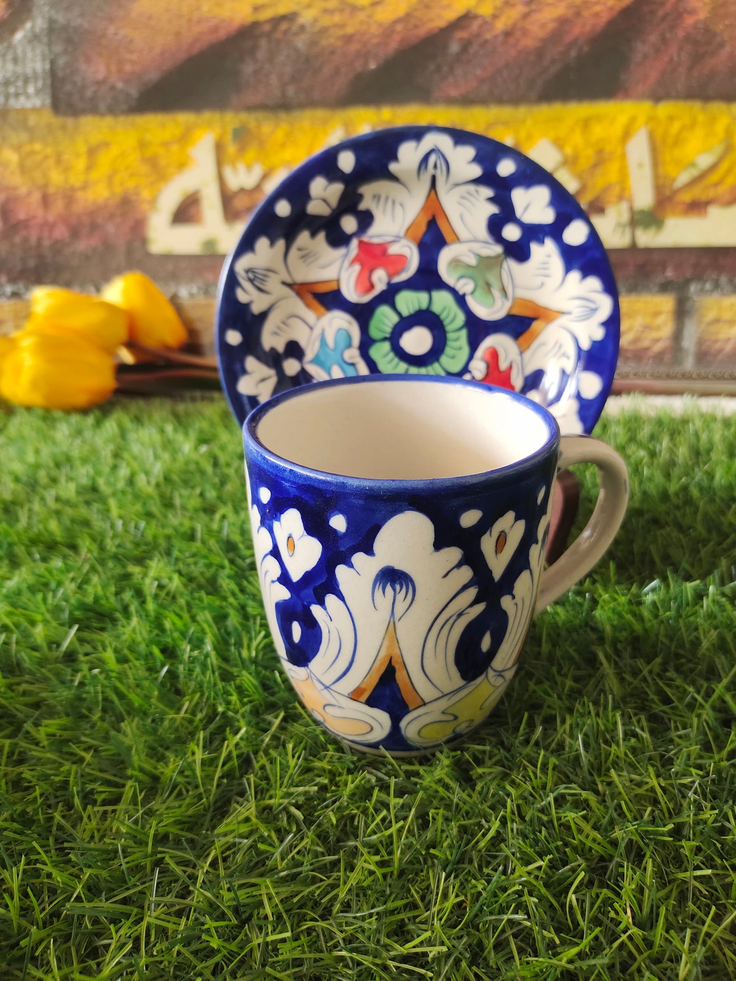 Tea Mug with Saucer Plate
