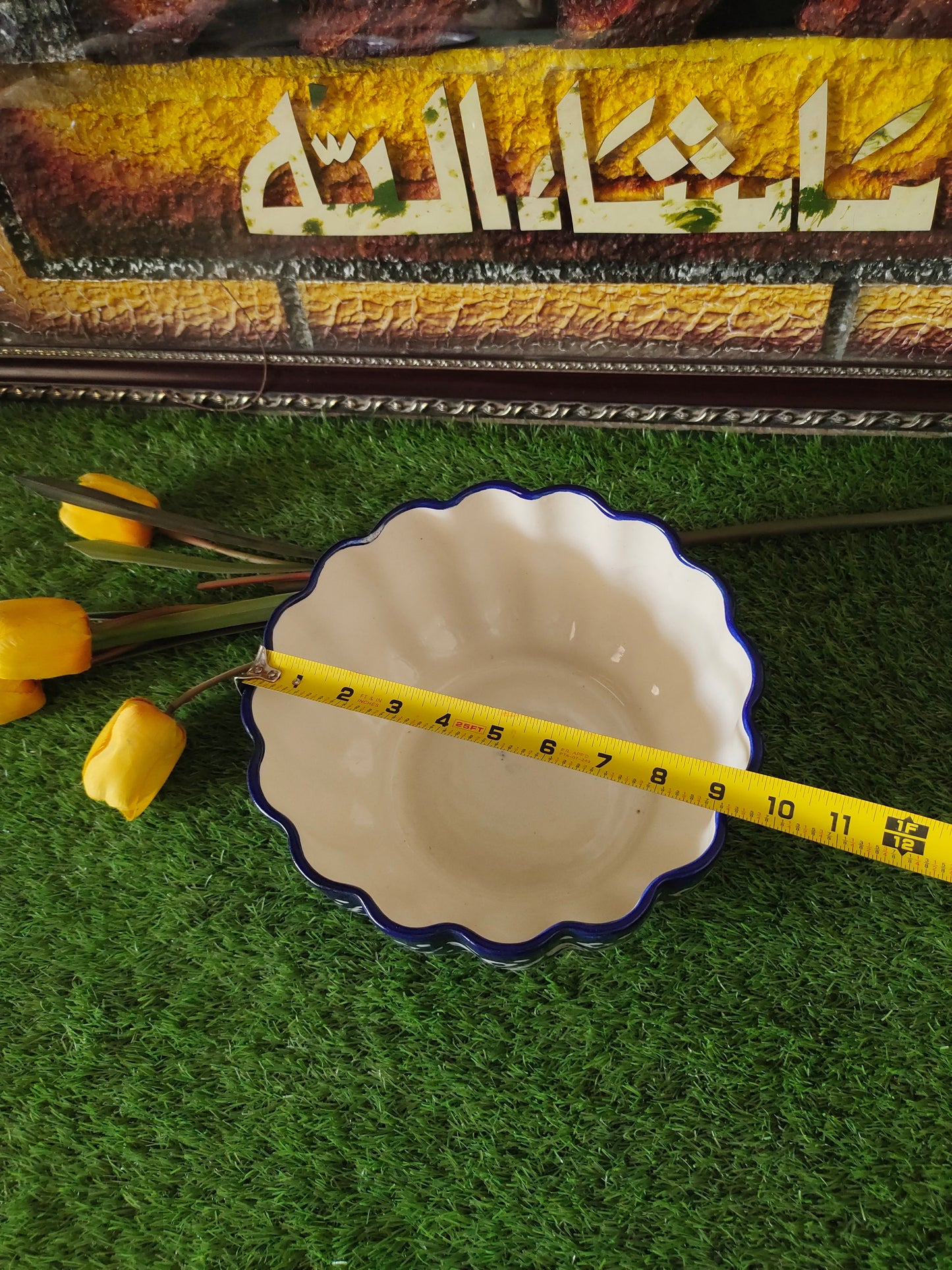 Ceramic Handmade Beautiful Serina Bowl Large size 10 inch & Deep 6 inch