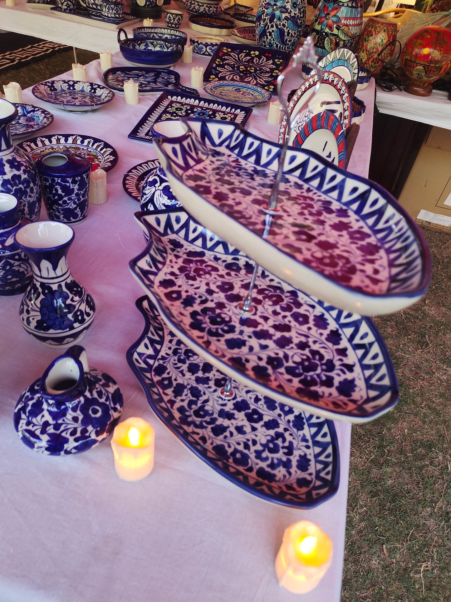 Ceramic Handmade 3 Tiers Cake Set