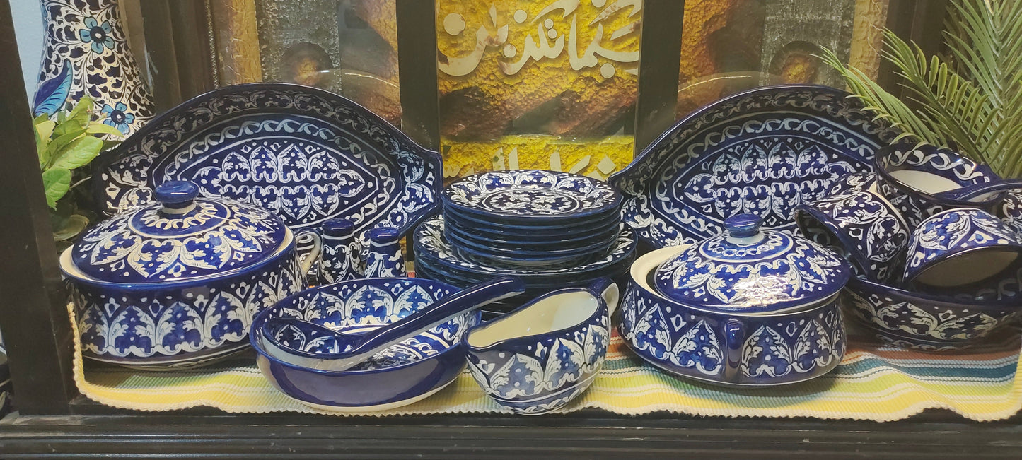Ceramic Handmade Dinner Set 6 Men Set | Qty 25 PCS
