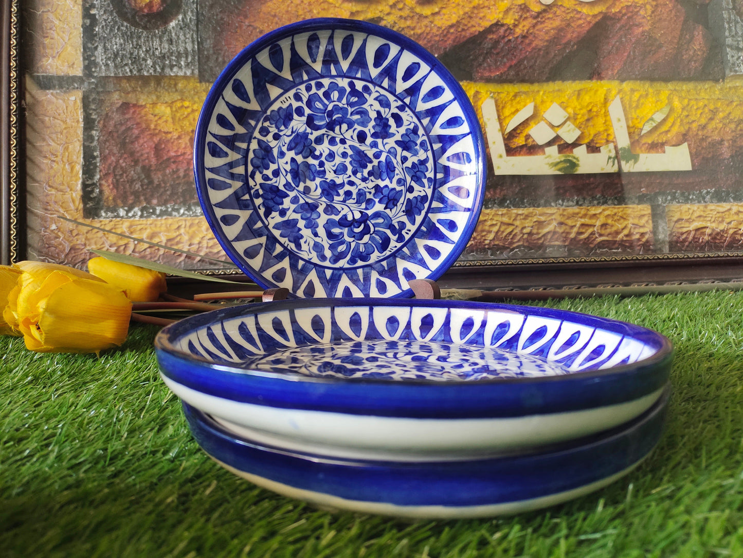Ceramic Handmade Serena Deep Plates | Size 8 inch
