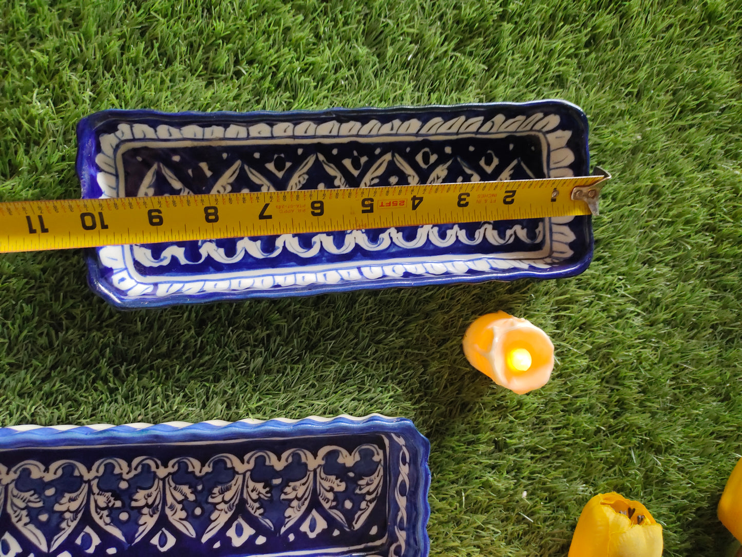 Ceramic Handmade Kabab Dish | Salad Bar | Serving Dish | Size 10 inch | Bundle Deals | 3 Pcs set