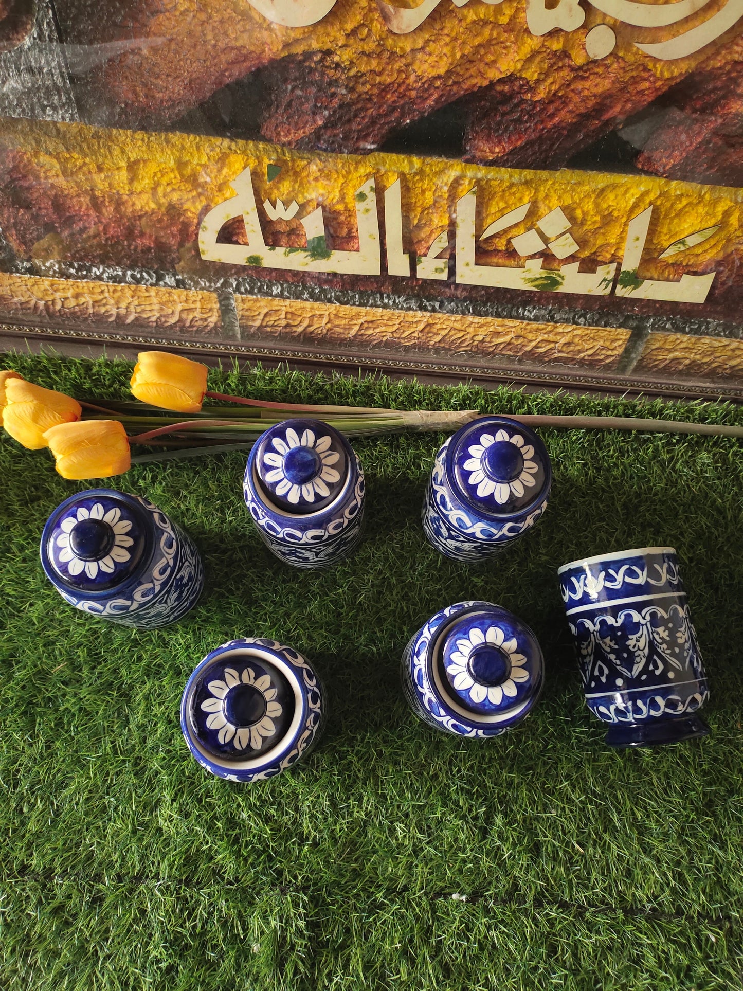 Handmade Cover Jar| Spice Jar | Pickle Jar | Size 6-7 inch approx.
