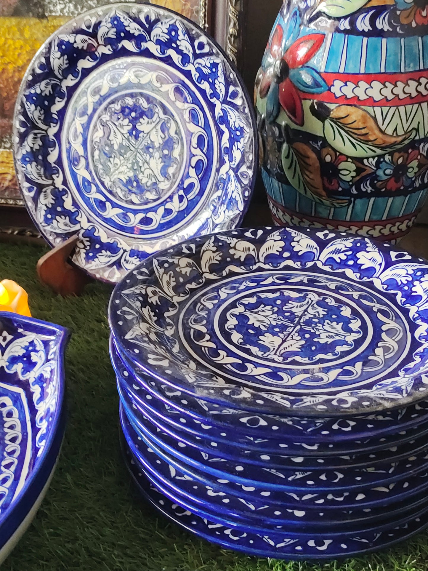 Ceramic Handmade Dinner Set | 10 Men Set | 40 Pcs | Ghauri Design