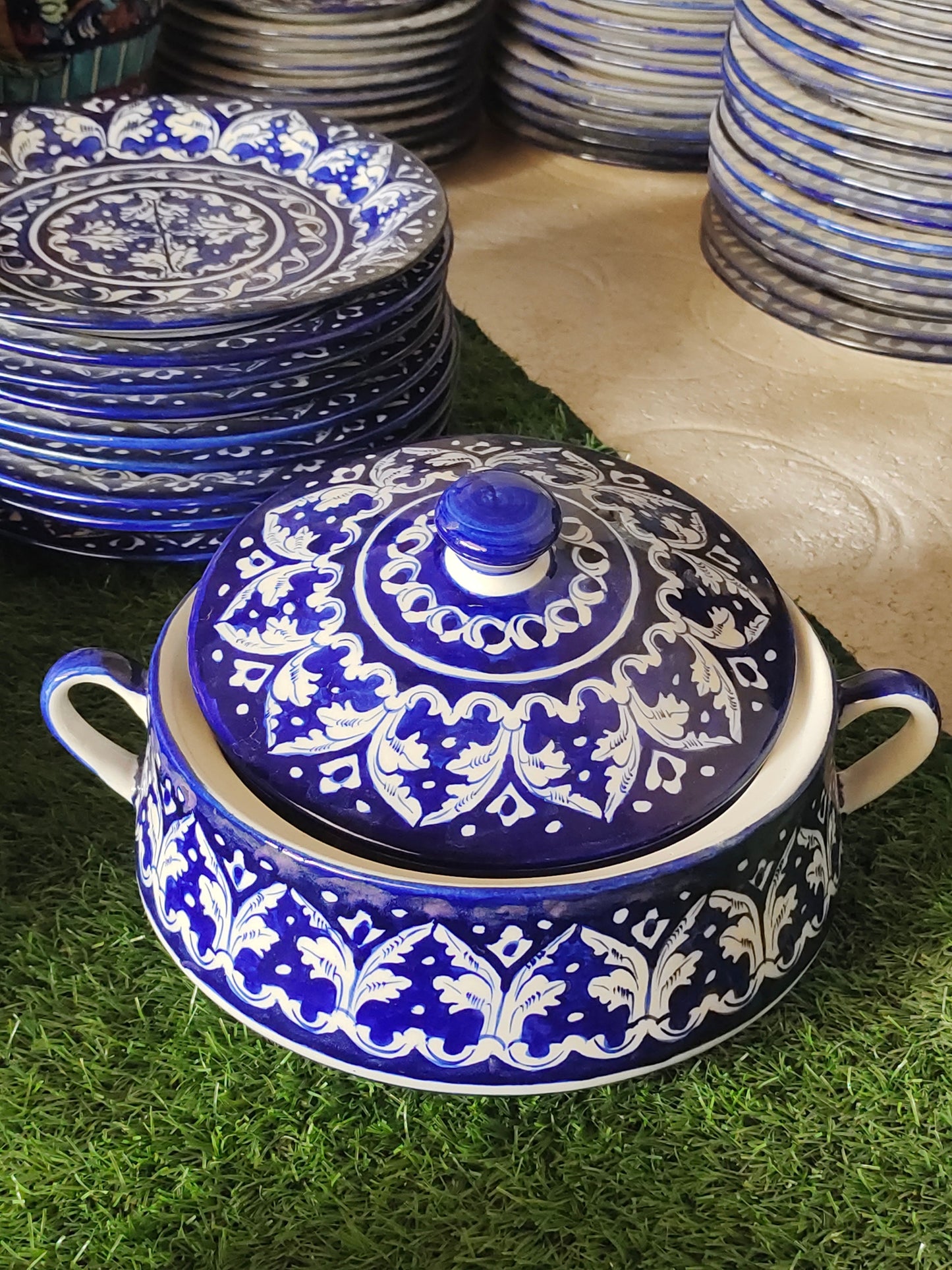 Ceramic Handmade Dinner Set | 10 Men Set | 40 Pcs | Ghauri Design