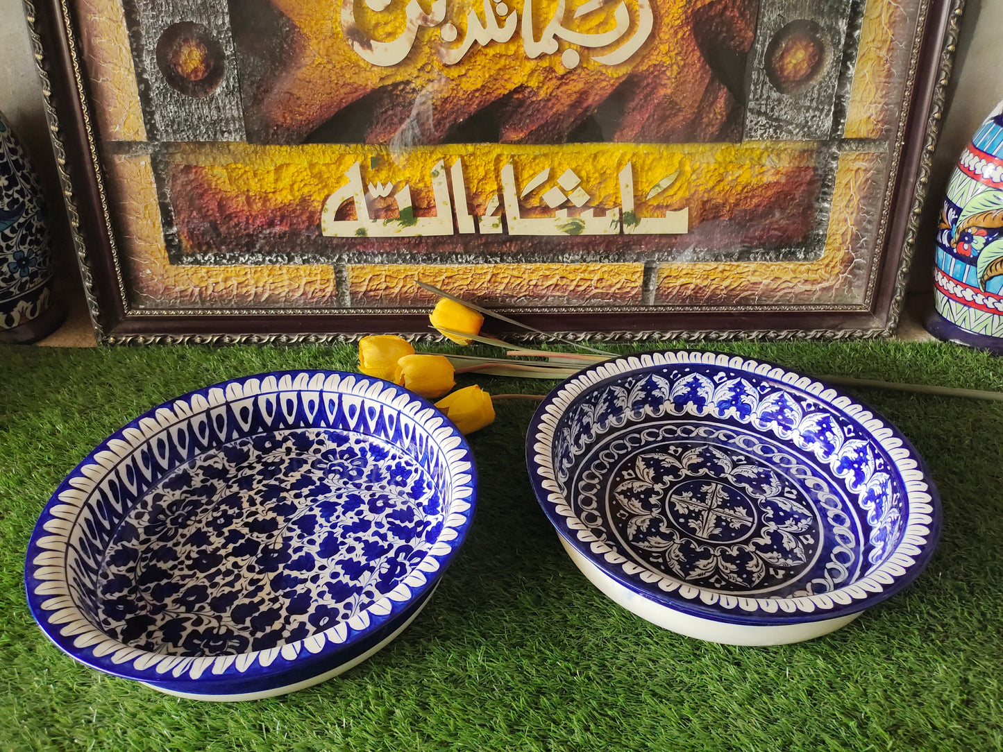 Ceramic Handmade Fruit Bowl | Size 13 inch and Deep 3 inch size