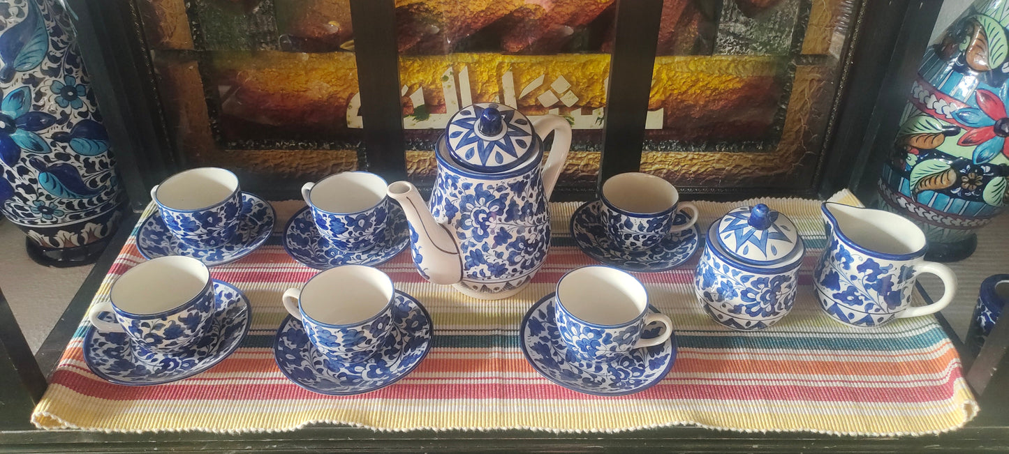 Handmade Ceramic Tea Set | Quantity 15 pcs | Serena Design