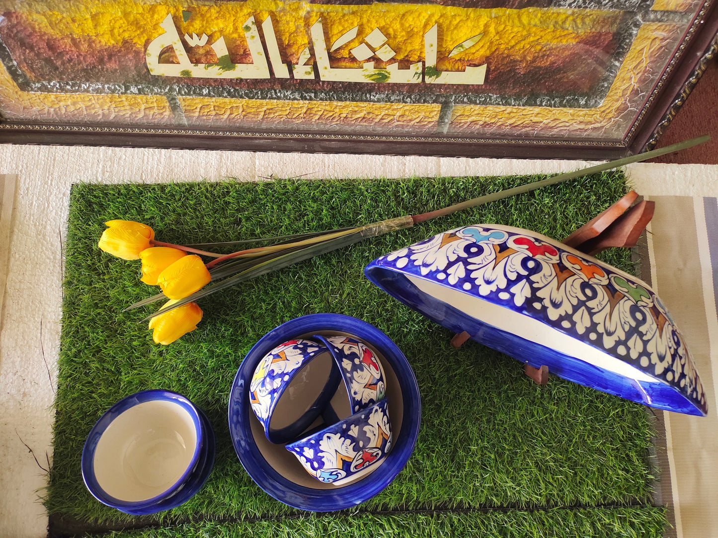 Ceramic Handmade Bundle Deals - Desert Bowl Set |7 pcs set | Fruit Dish Platter