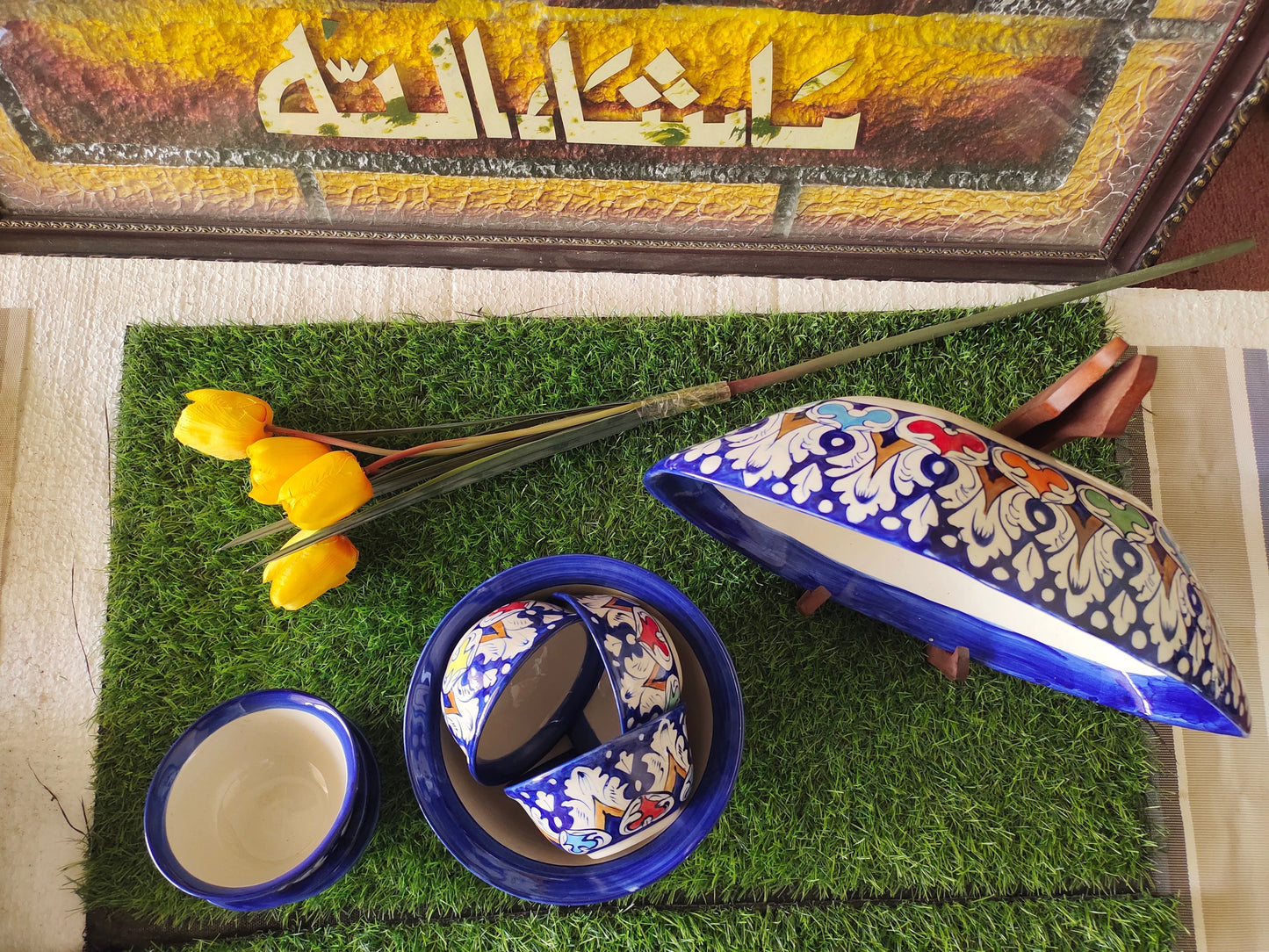 Ceramic Handmade Bundle Deals - Desert Bowl Set |7 pcs set | Fruit Dish Platter