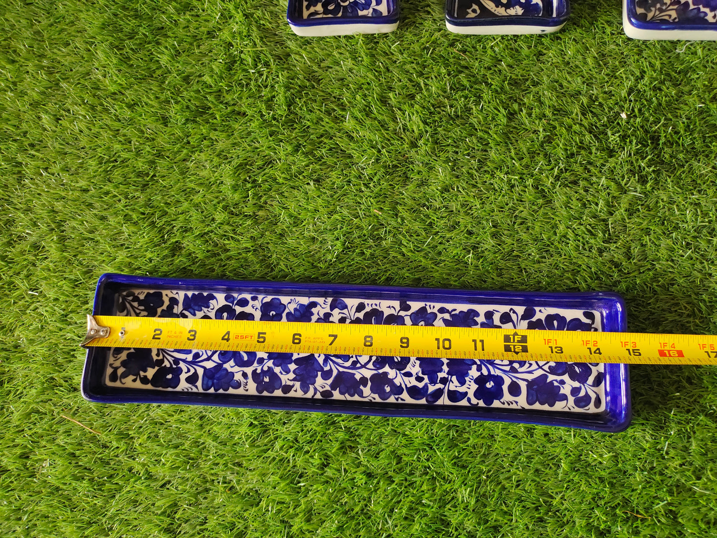 Ceramic Handmade Kabab Dish Long | Size 15 inch