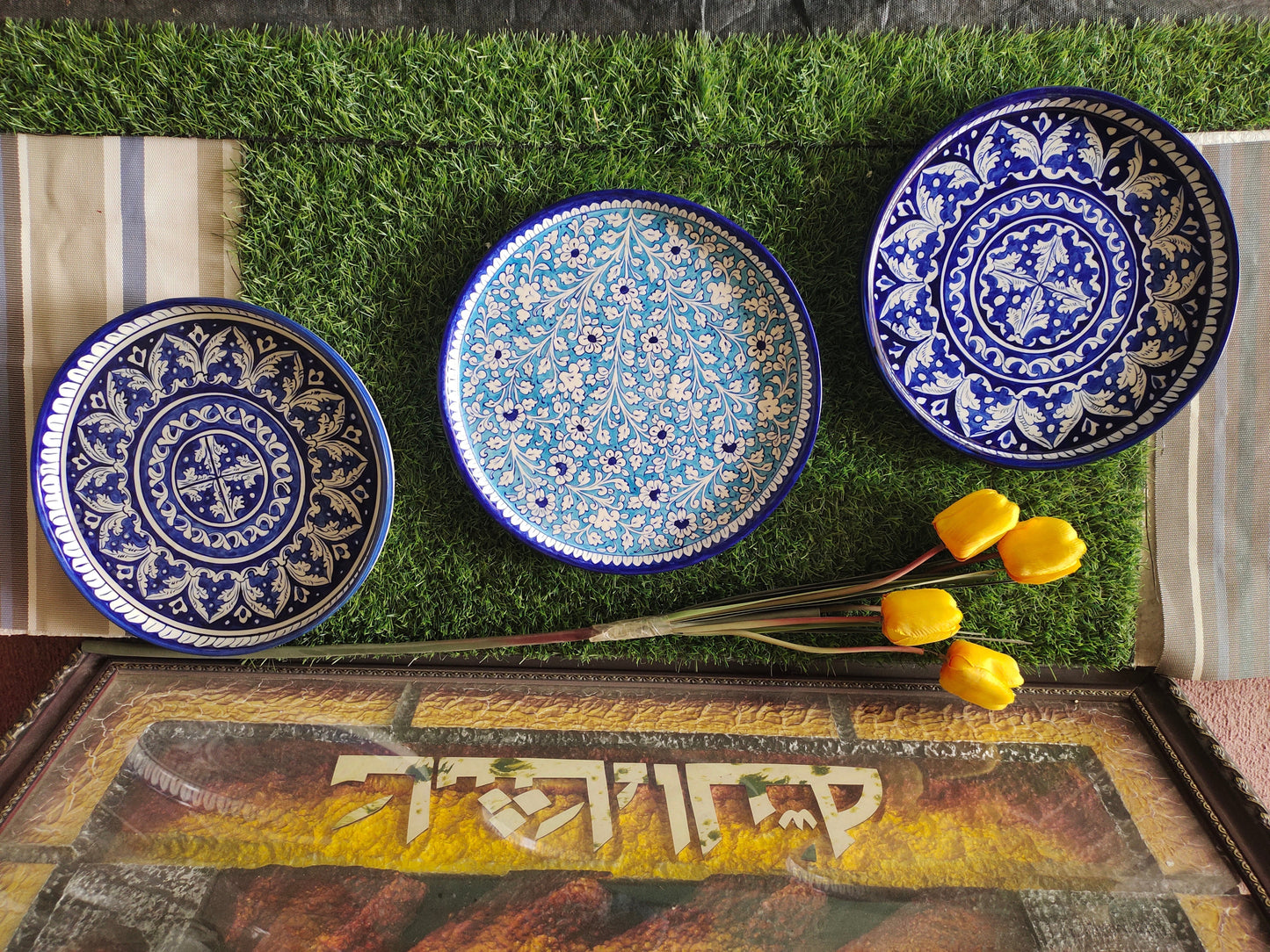 Ceramic Handmade Pizza Dish Platter Size 12 inch