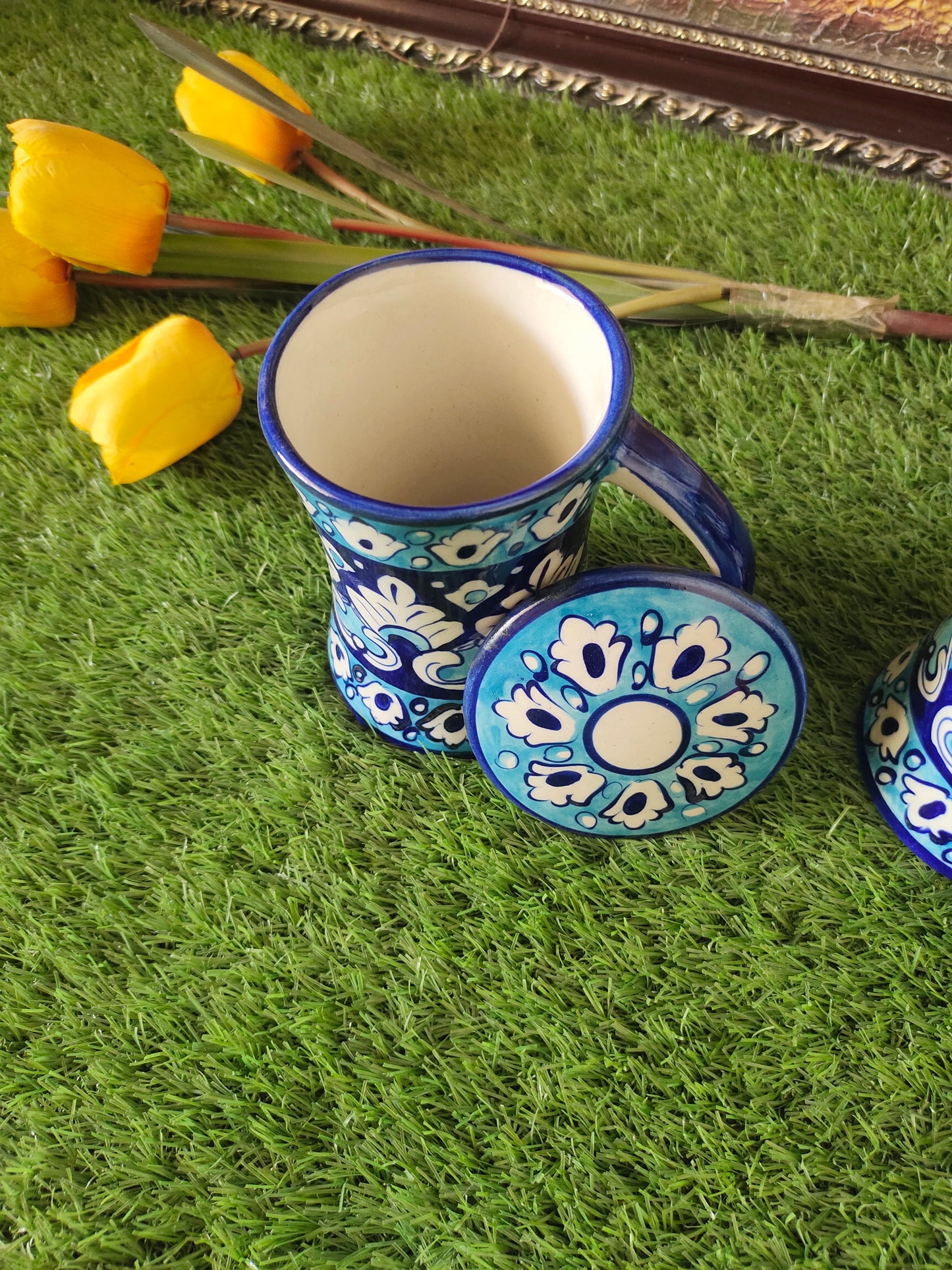 Bundle Deals | Ceramic Handmade Tea | Coffee | Juice Mug with Cover