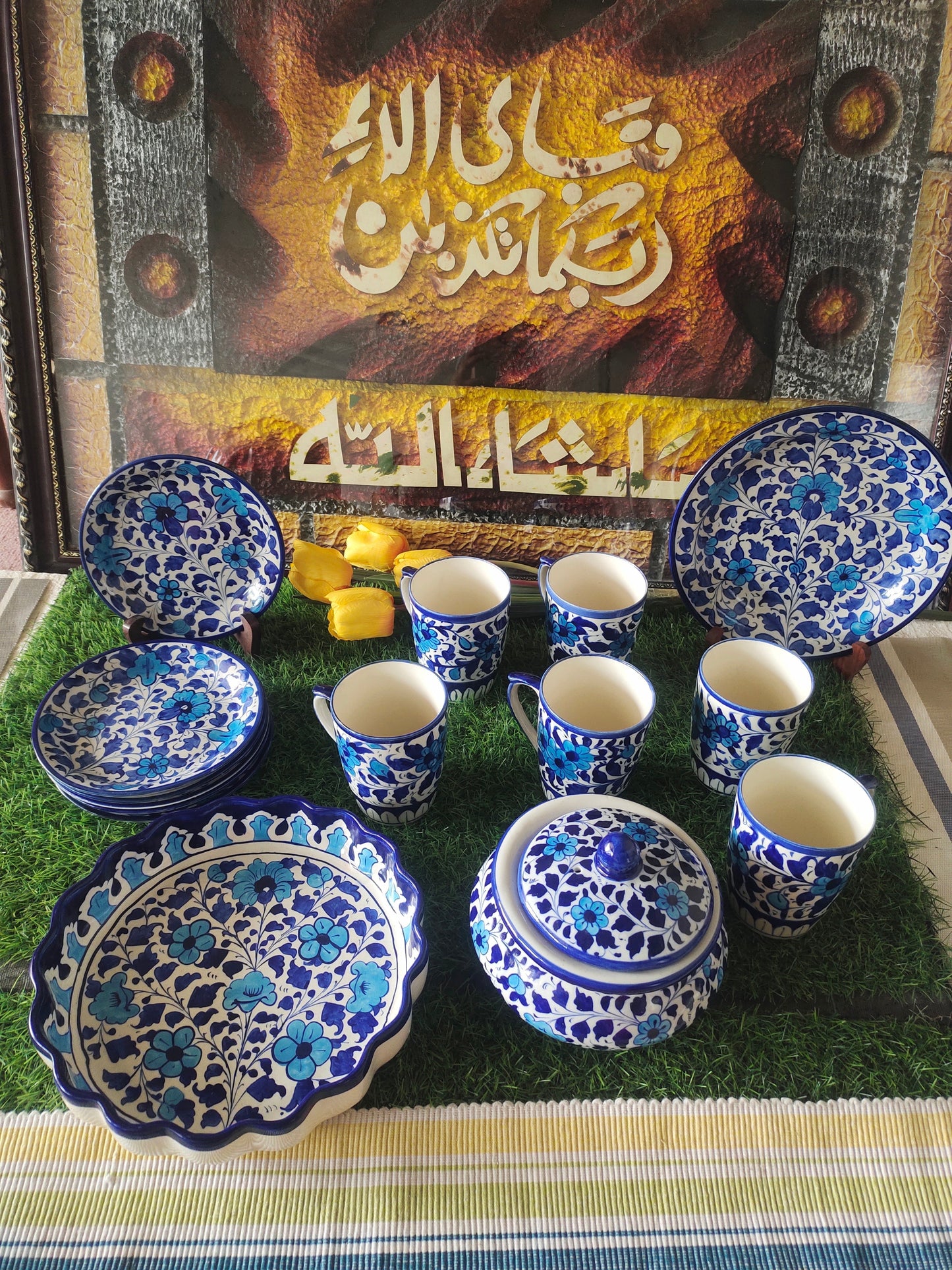 Ceramic Handmade Breakfast Set | Nashta Set | Multani Design