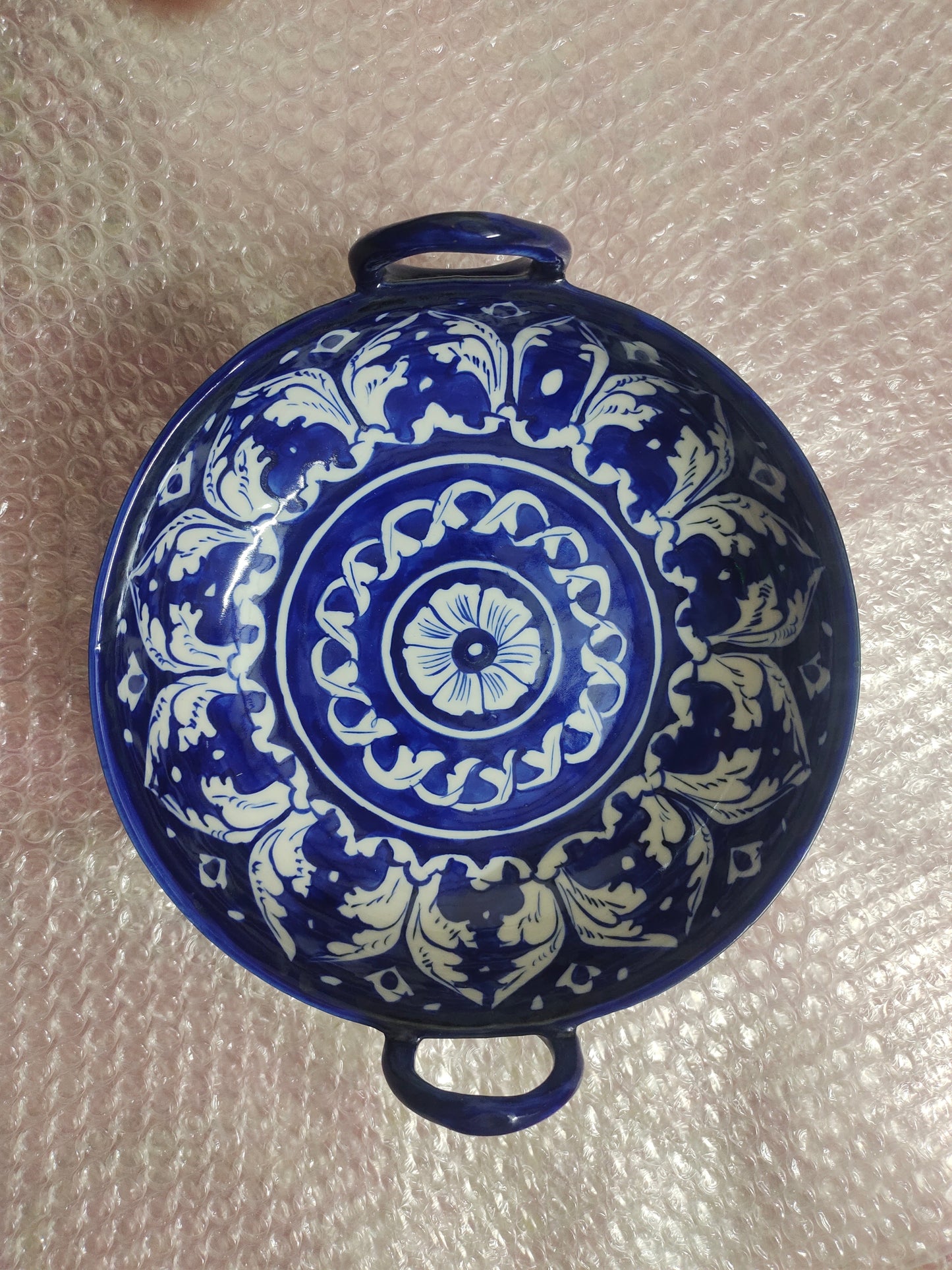 Ceramic Handmade Handle Karahi | Serving Dish size 9 inch