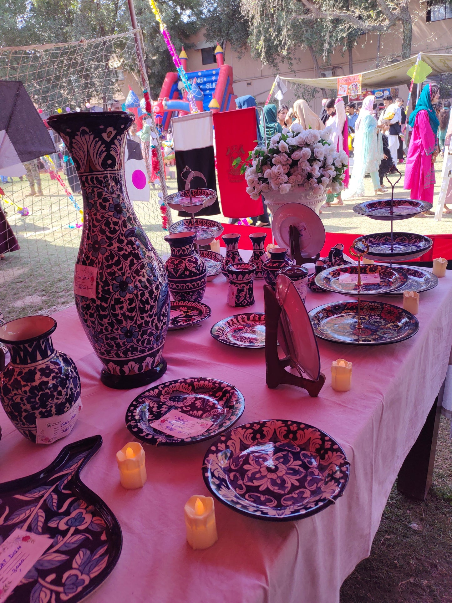 Ceramic Handmade Floor Vase | Height 20 inch