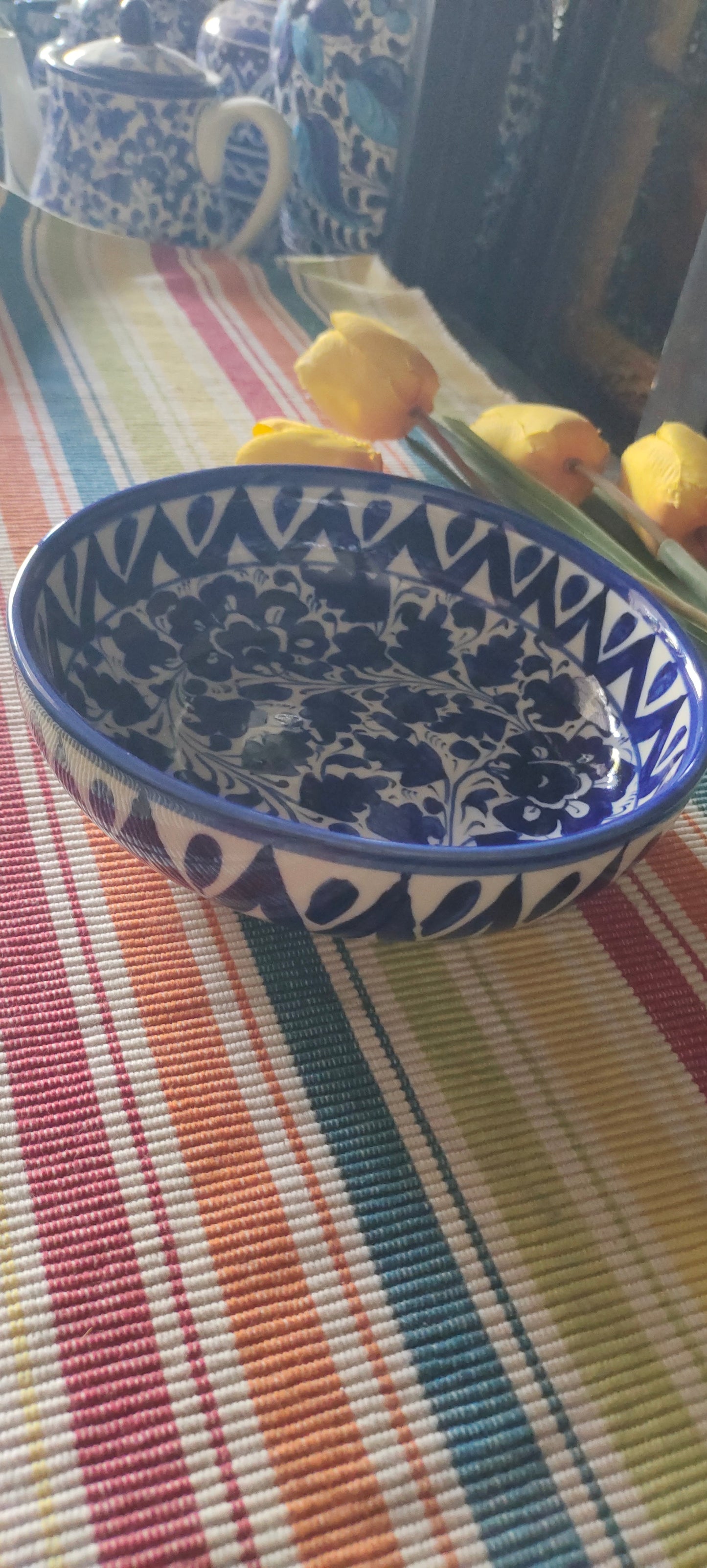 Handmade Ceramic Serving Bowl | Desert Bowl | Size 8 inch