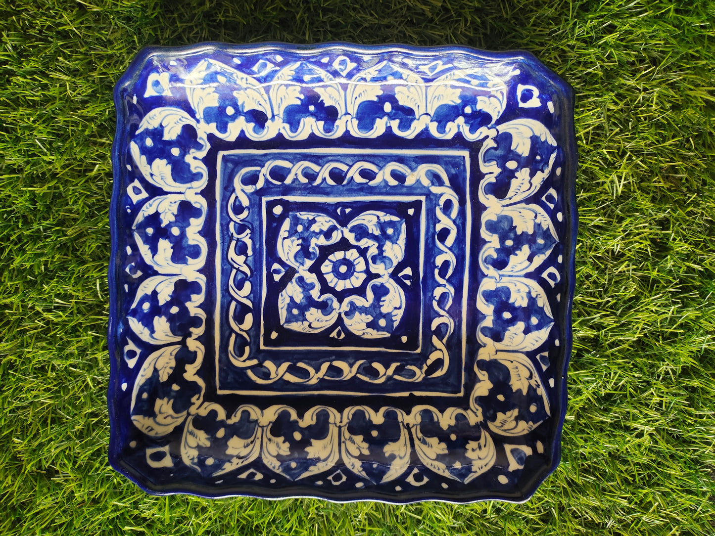 Ceramic Handmade Square Dish Platters | Size 9 inch