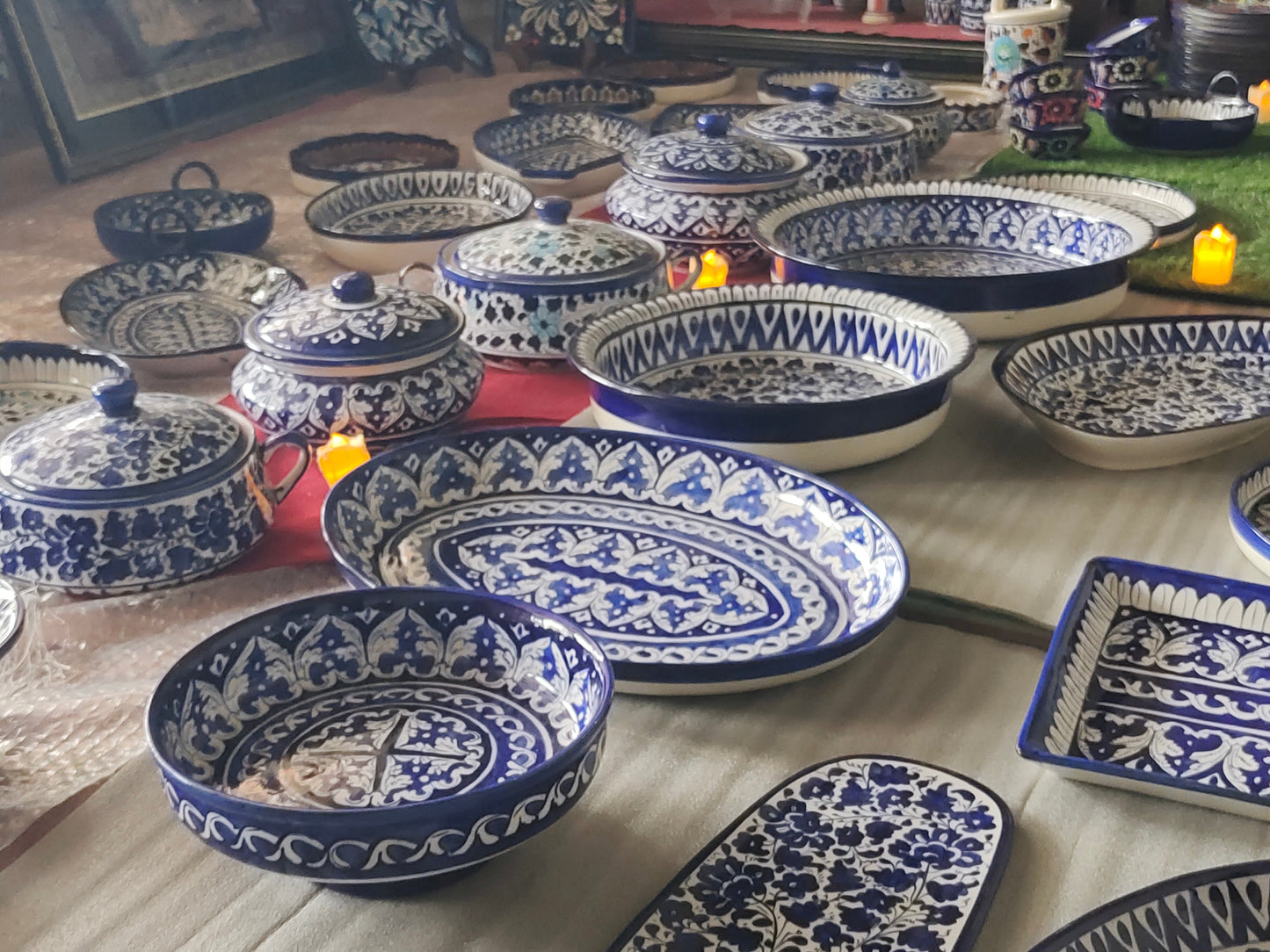 Ceramic Handmade Fruit Bowls | Large Platters | Size 15 inch | Deep 3.5 inch
