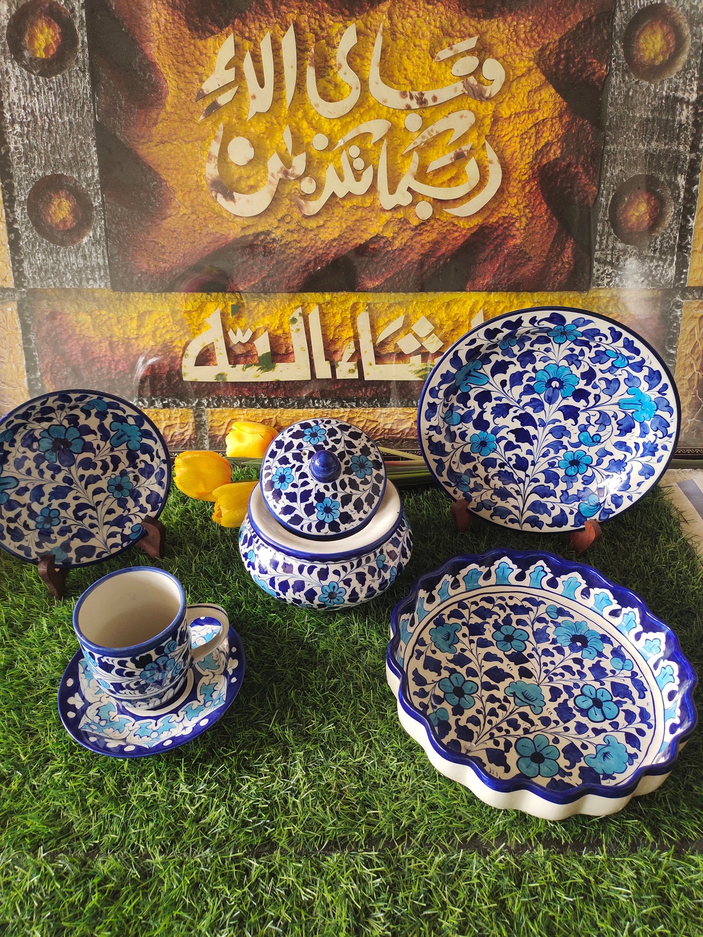 Ceramic Handmade Breakfast set | Nashta Set for Single Person Serving