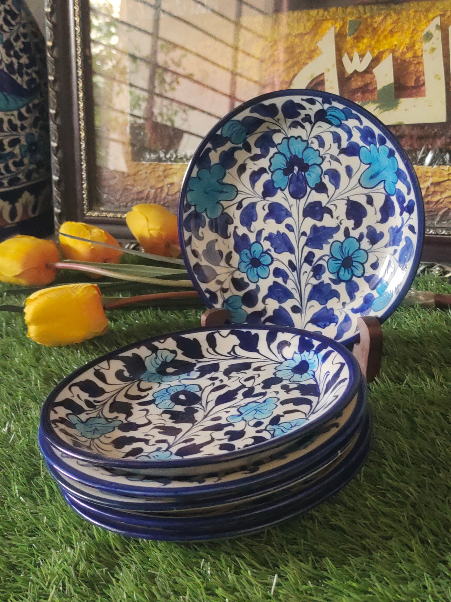 Ceramic Handmade Quarter Plates | 7 inch