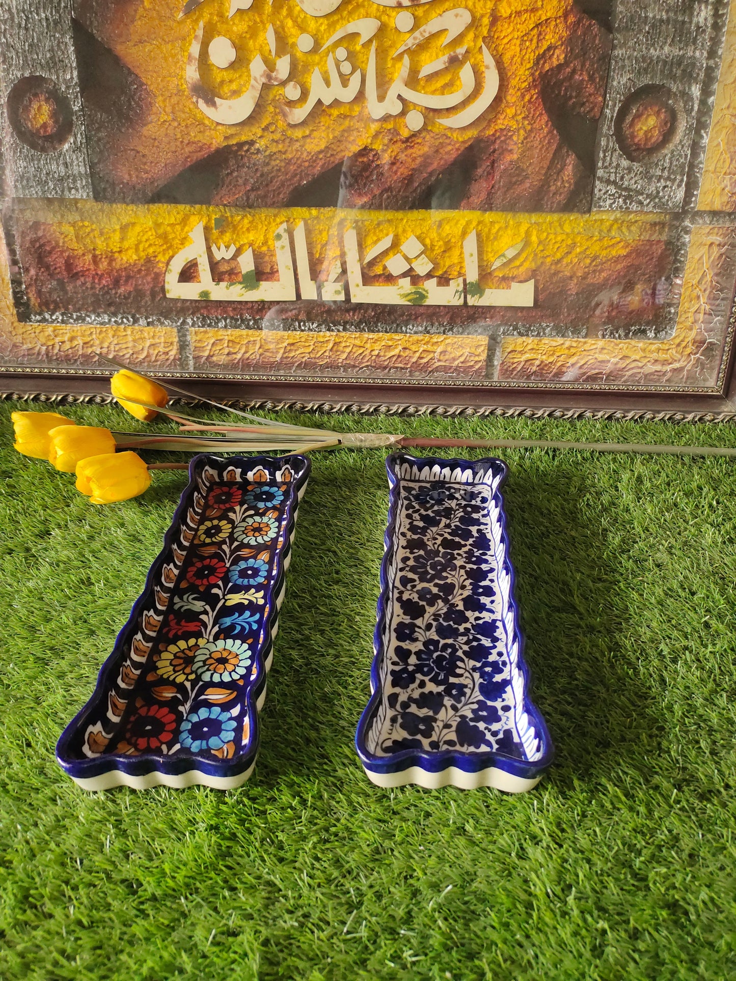 Ceramic Handmade Kabab Dish | Size 14 inch