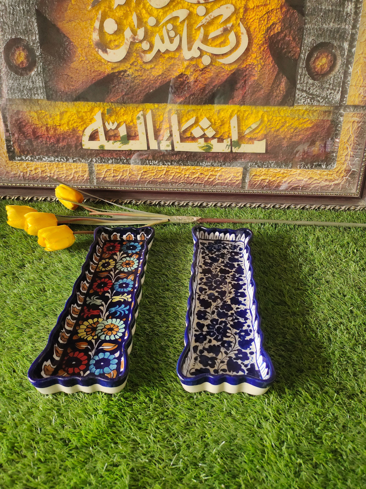 Ceramic Handmade Kabab Dish | Size 14 inch