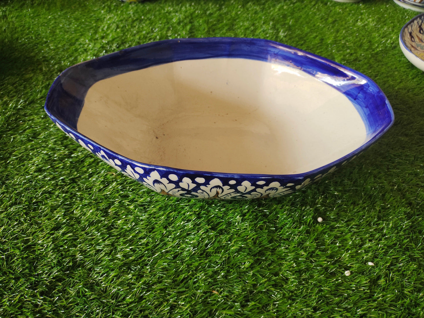 Ceramic Handmade Fruit Bowl Multi TRD | Size 15 inch