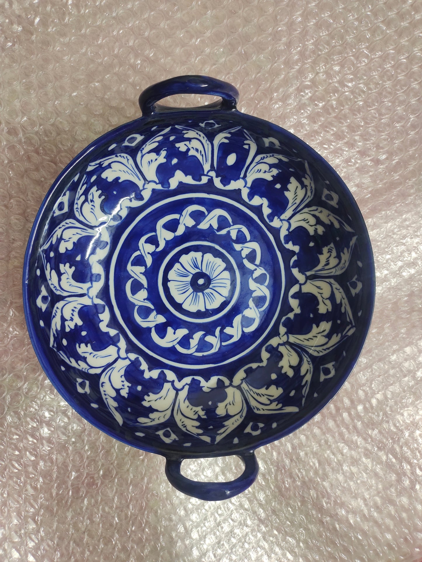 Ceramic Handmade Handle Karahi | Serving Dish size 9 inch
