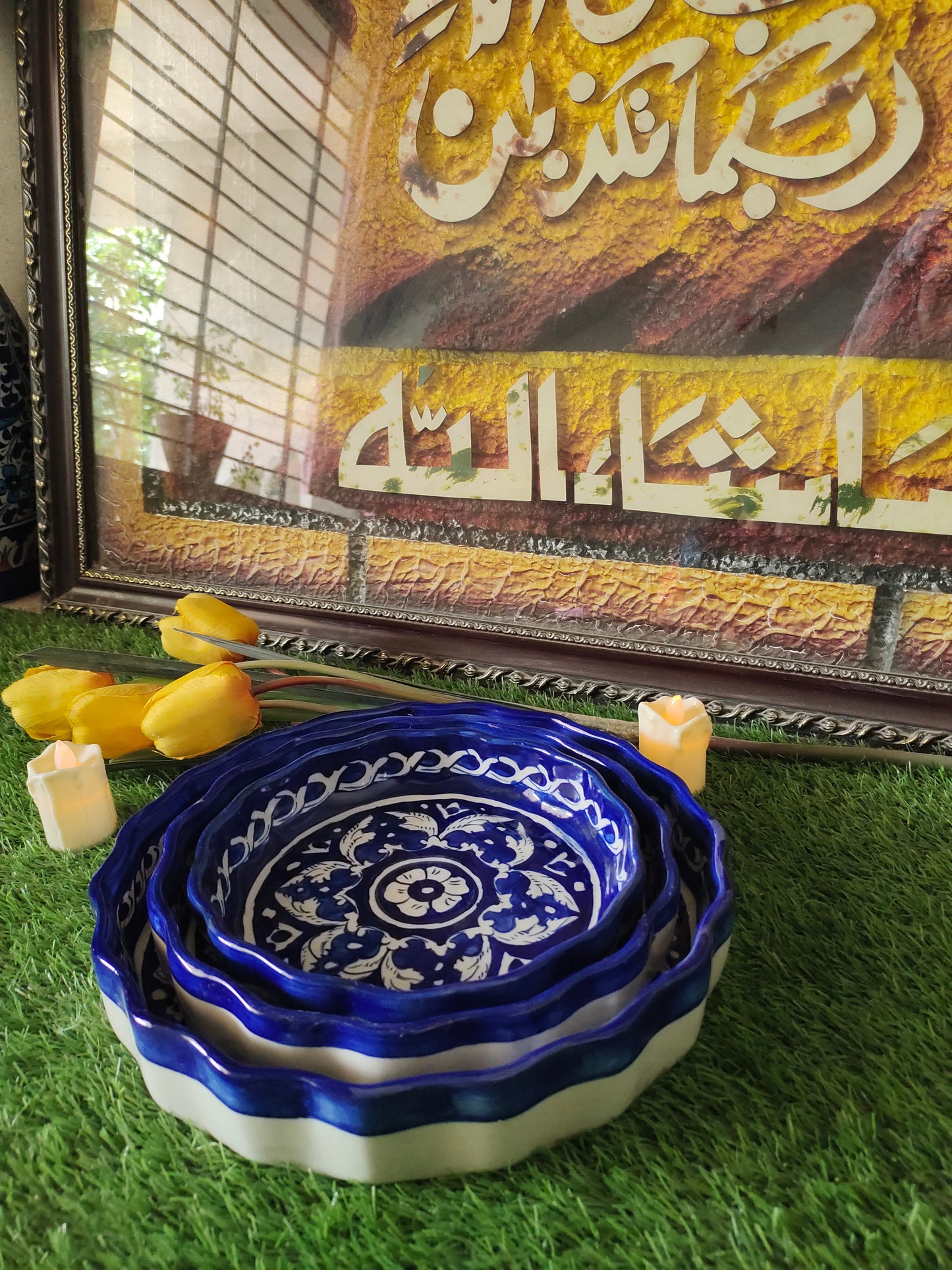 Ceramic Handmade Ghauri Apple Dish (Set of 3) | Bundle Deals