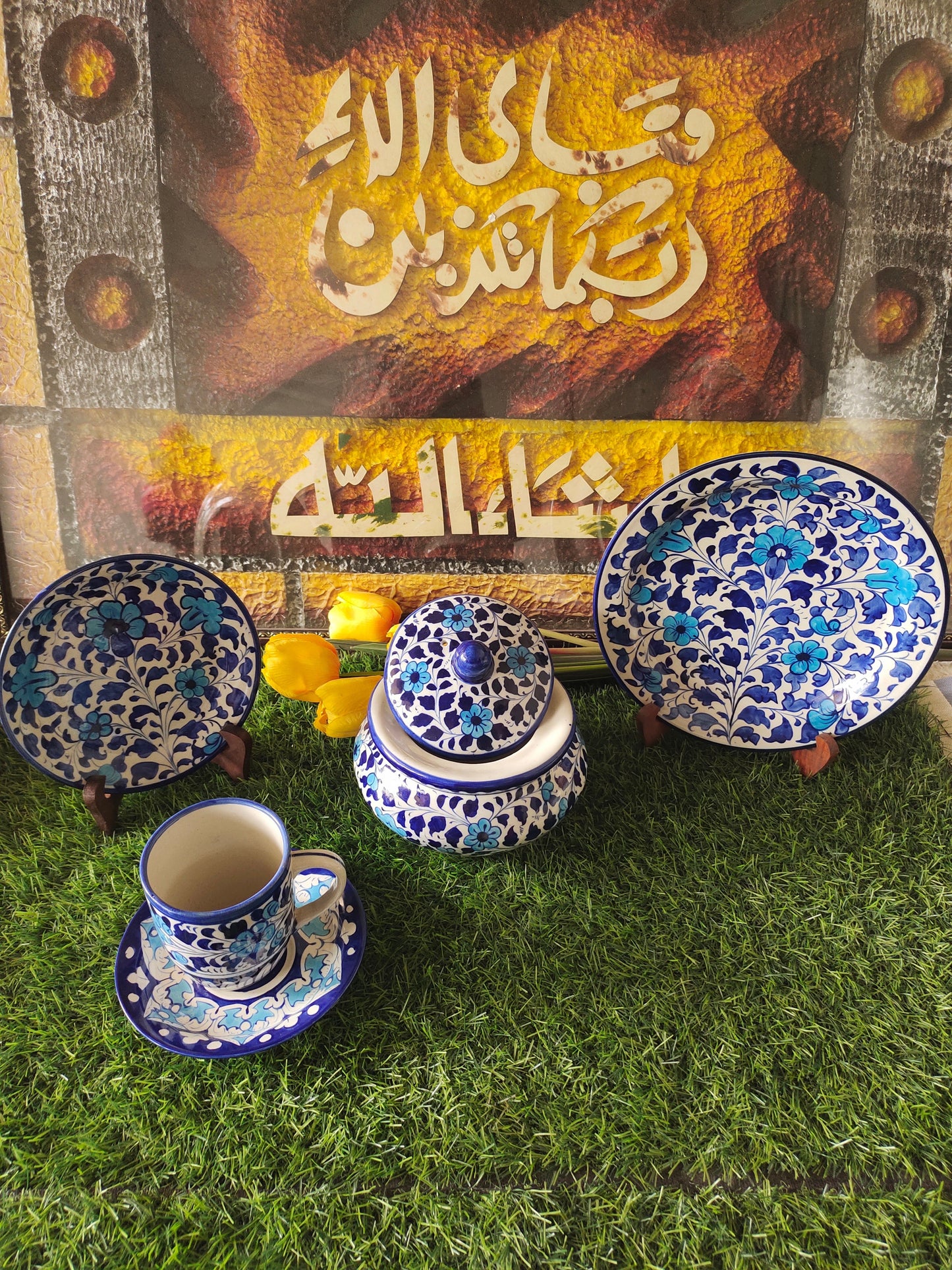 Ceramic Handmade Breakfast set | Nashta Set for Single Person Serving