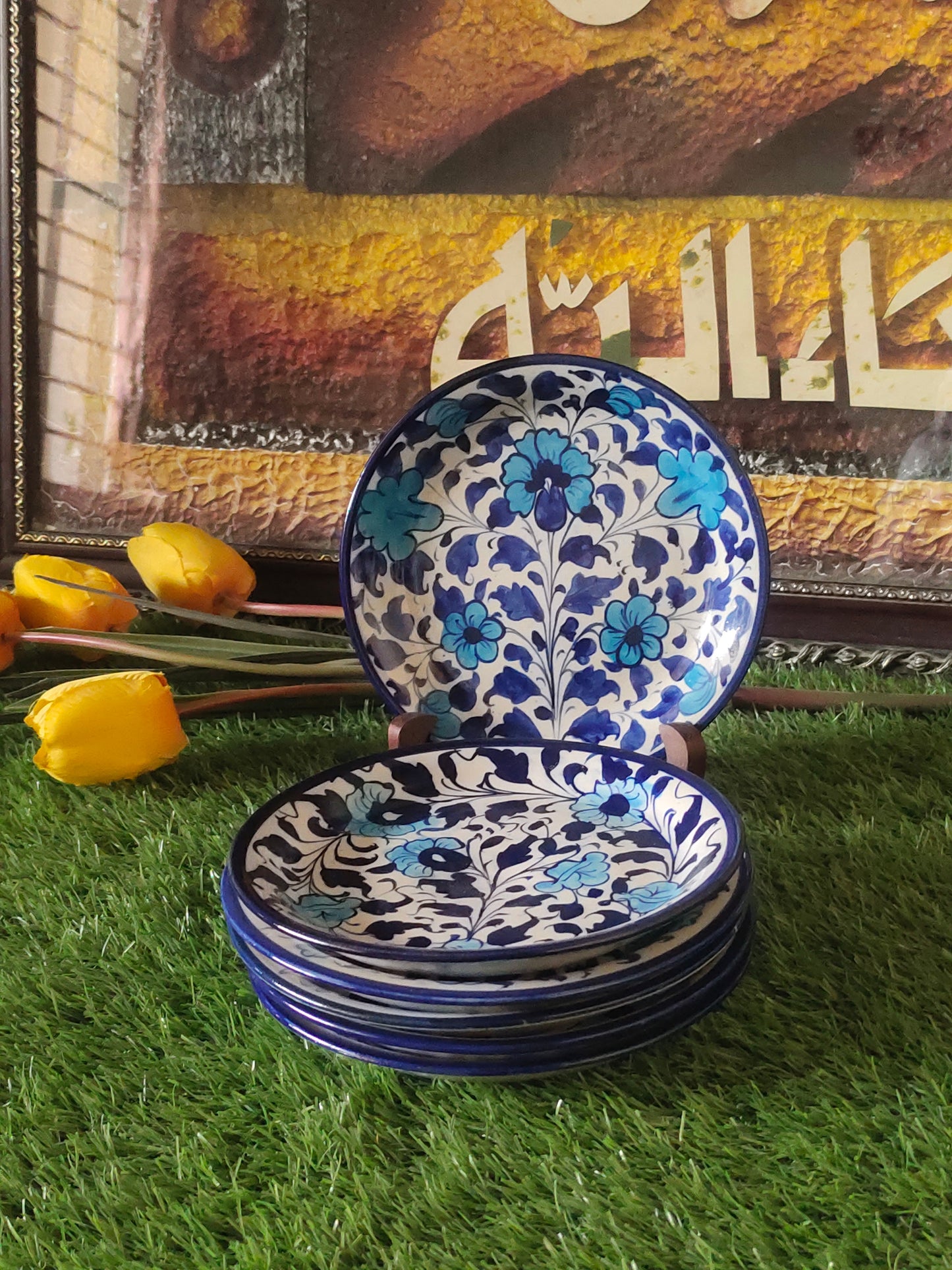 Ceramic Handmade Quarter Plates | 7 inch