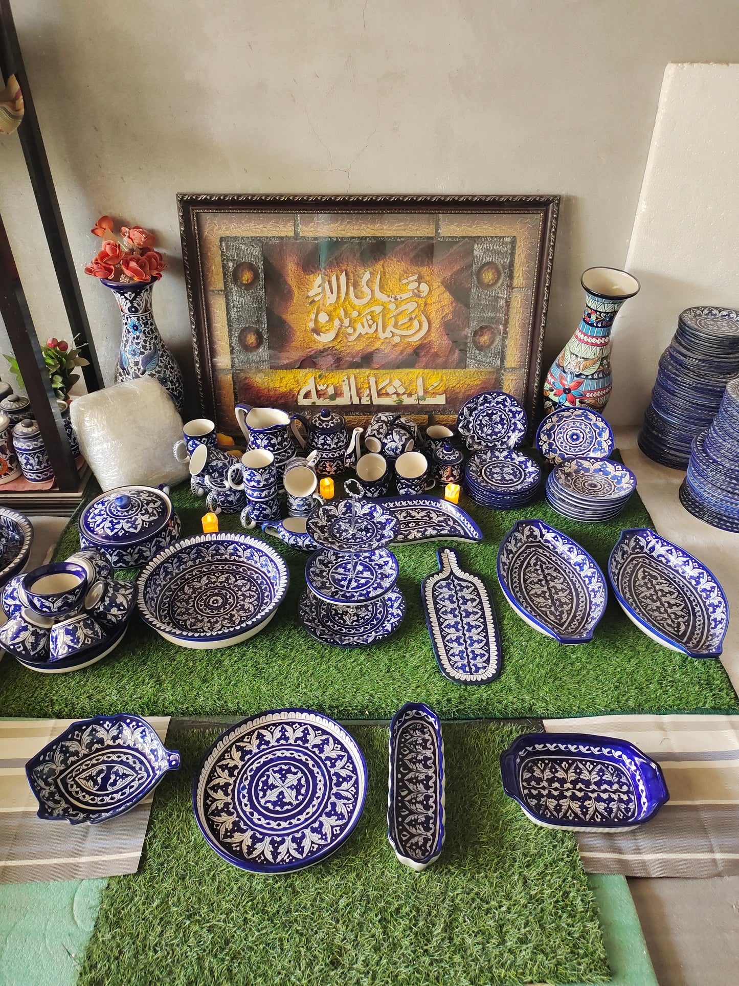 Ceramic Handmade Customized Dinner Set | 8 Men set | 75 Pcs