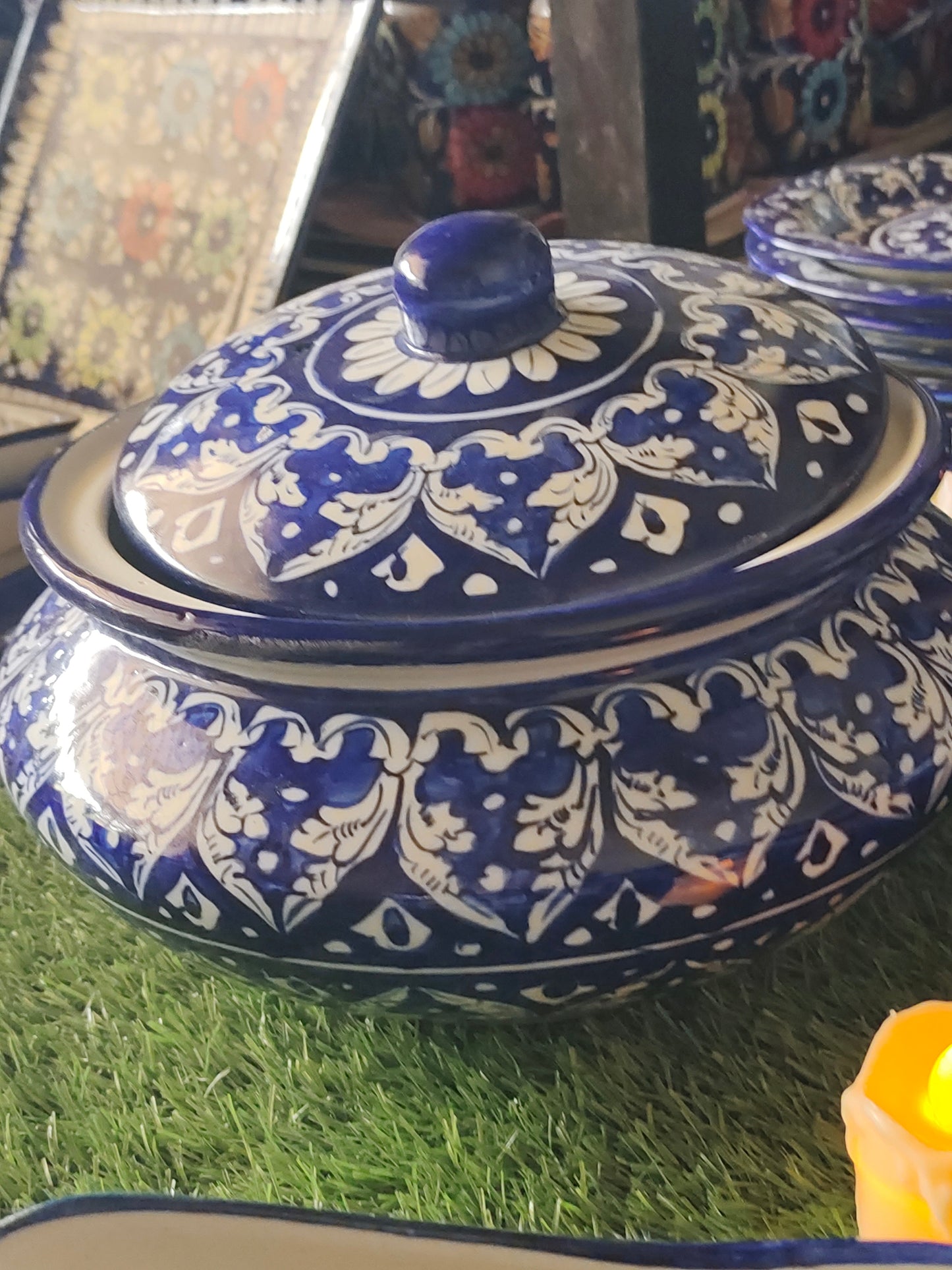 Ceramic Handmade Dinner Set | 10 Men Set | 40 Pcs | Ghauri Design