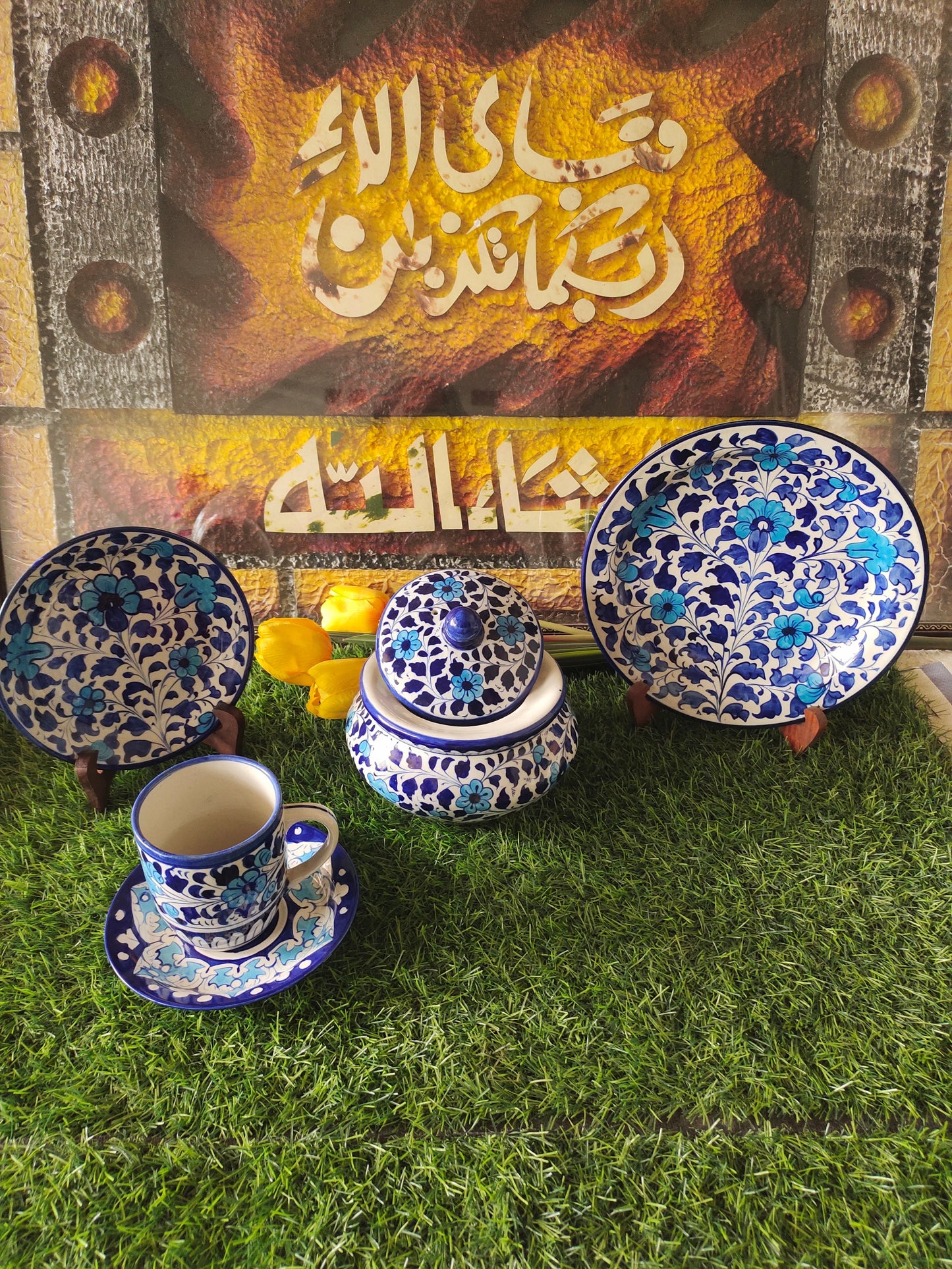 Ceramic Handmade Breakfast set | Nashta Set for Single Person Serving