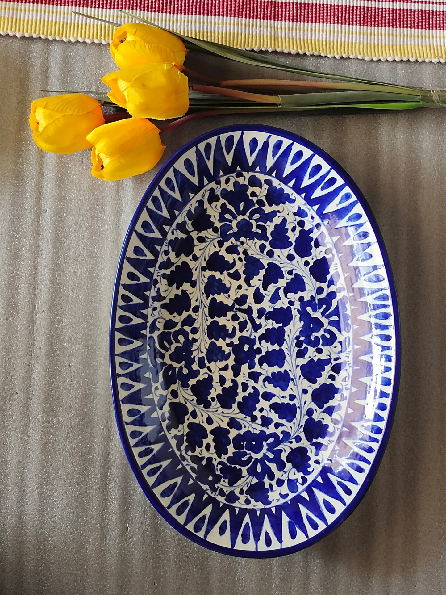 Ceramic Handmade Rice dish platter | Serena Design