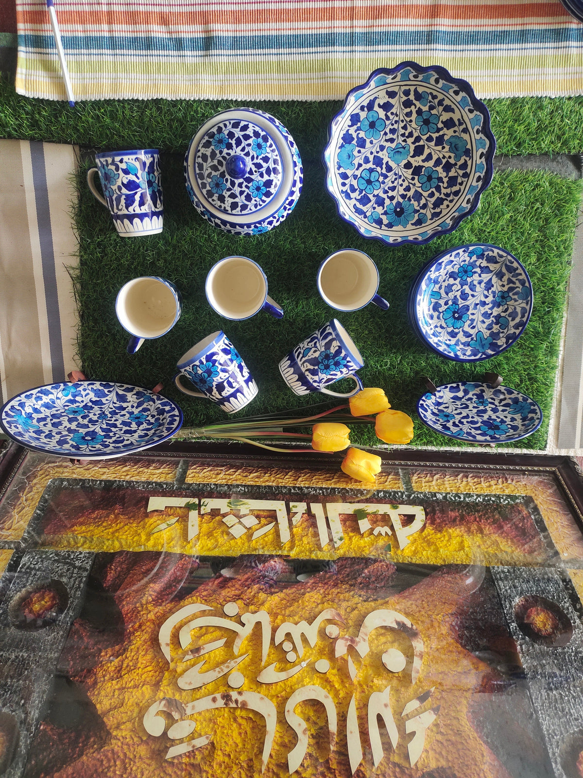 Ceramic Handmade Breakfast Set | Nashta Set | Multani Design