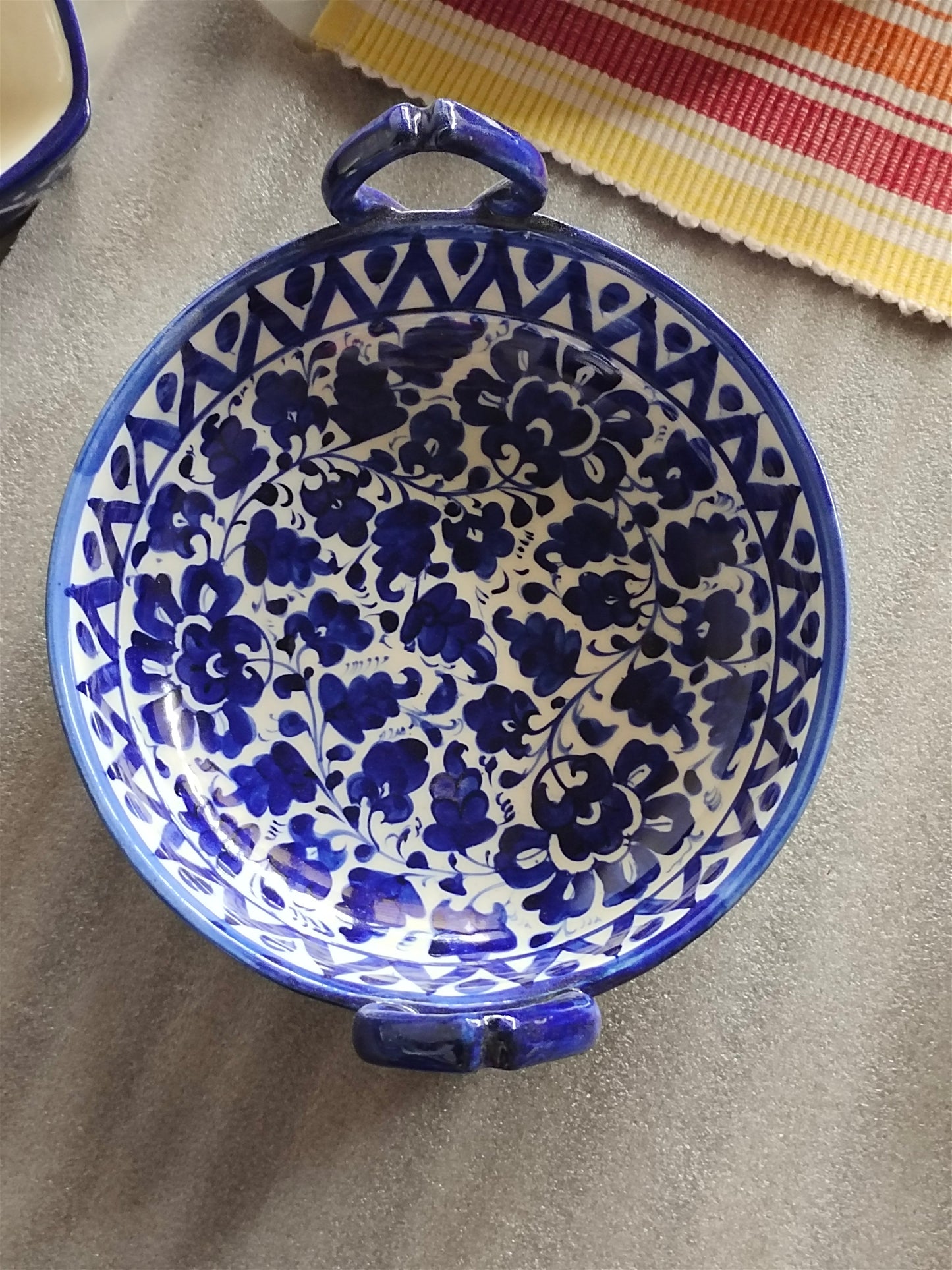 Ceramic Handmade Handle Karahi- Serena Design Customized | Serving Dish | Size 9 inch