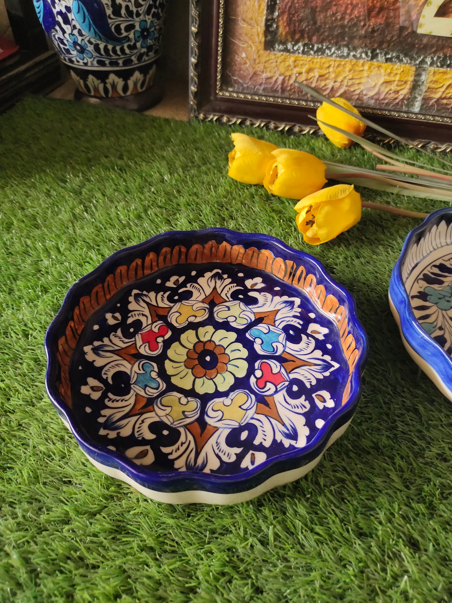 Ceramic Handmade Apple Dish | Size 9 inch