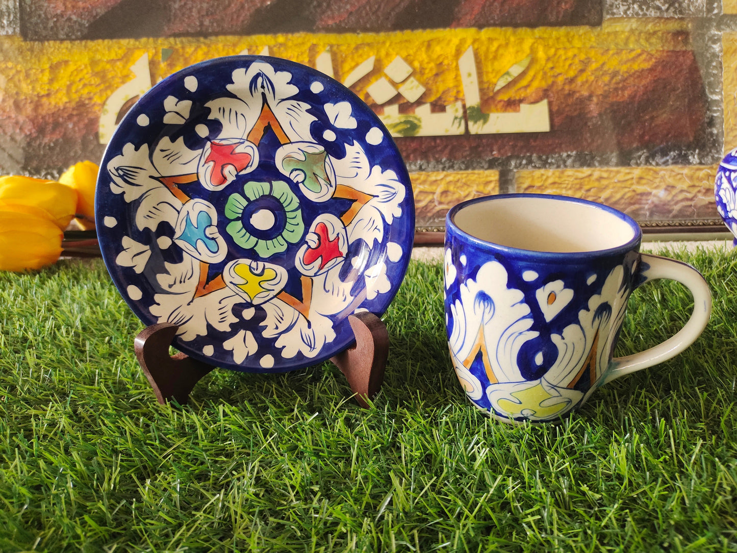 Tea Mug with Saucer Plate