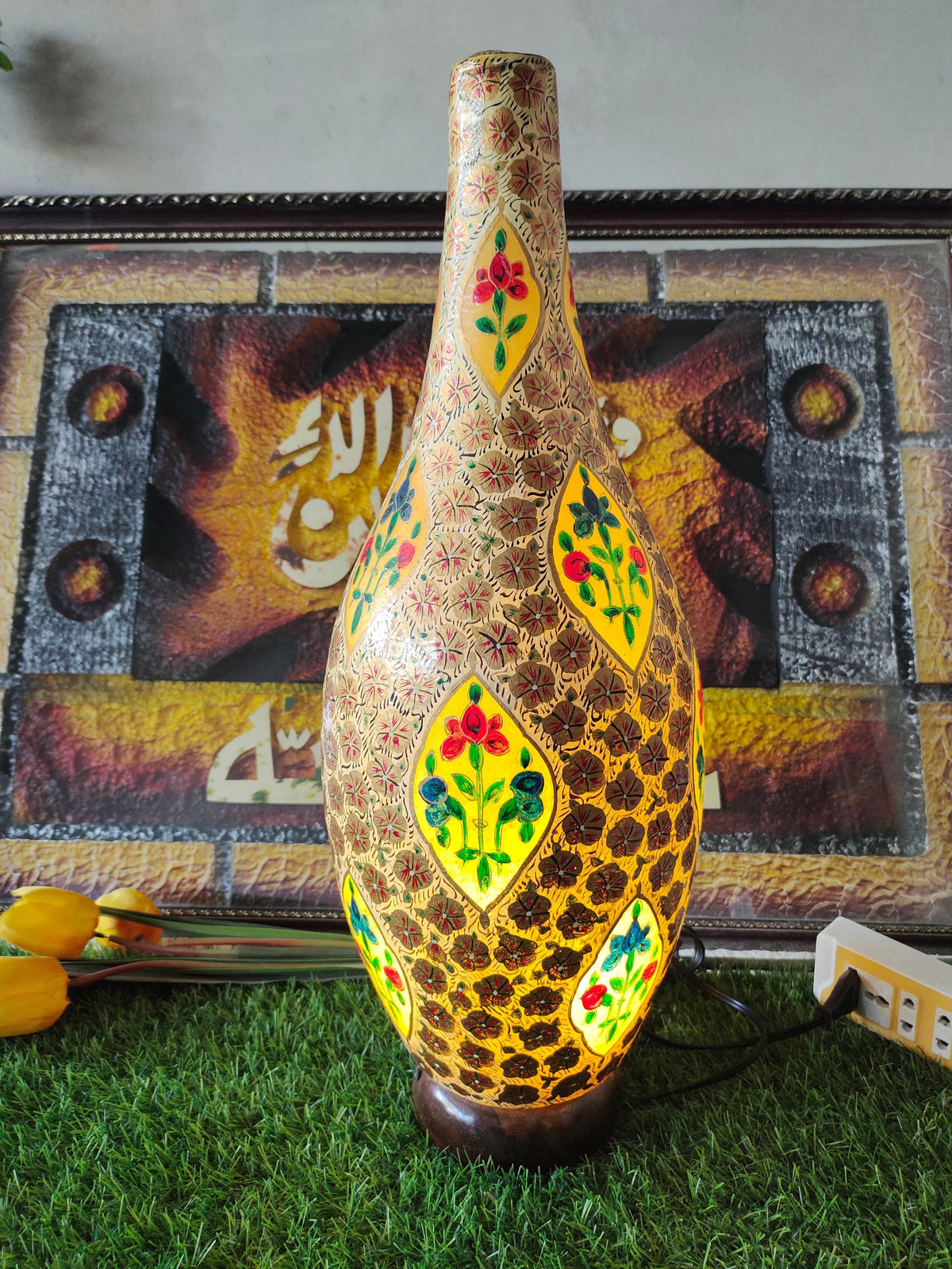 Handmade Camel Skin Lamp - Size 24 inch