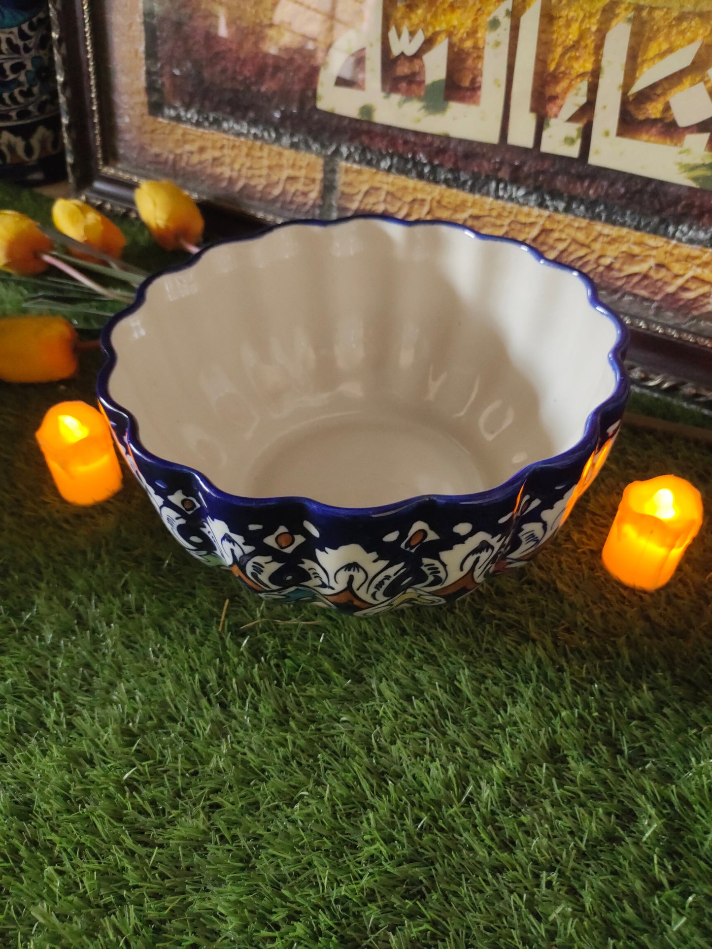 Ceramic Handmade Bowl | Size 10 inch & Deep 6 inch | Fruit Bowl
