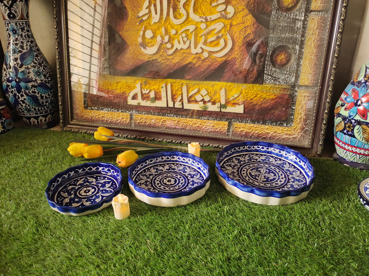 Ceramic Handmade Ghauri Apple Dish (Set of 3) | Bundle Deals