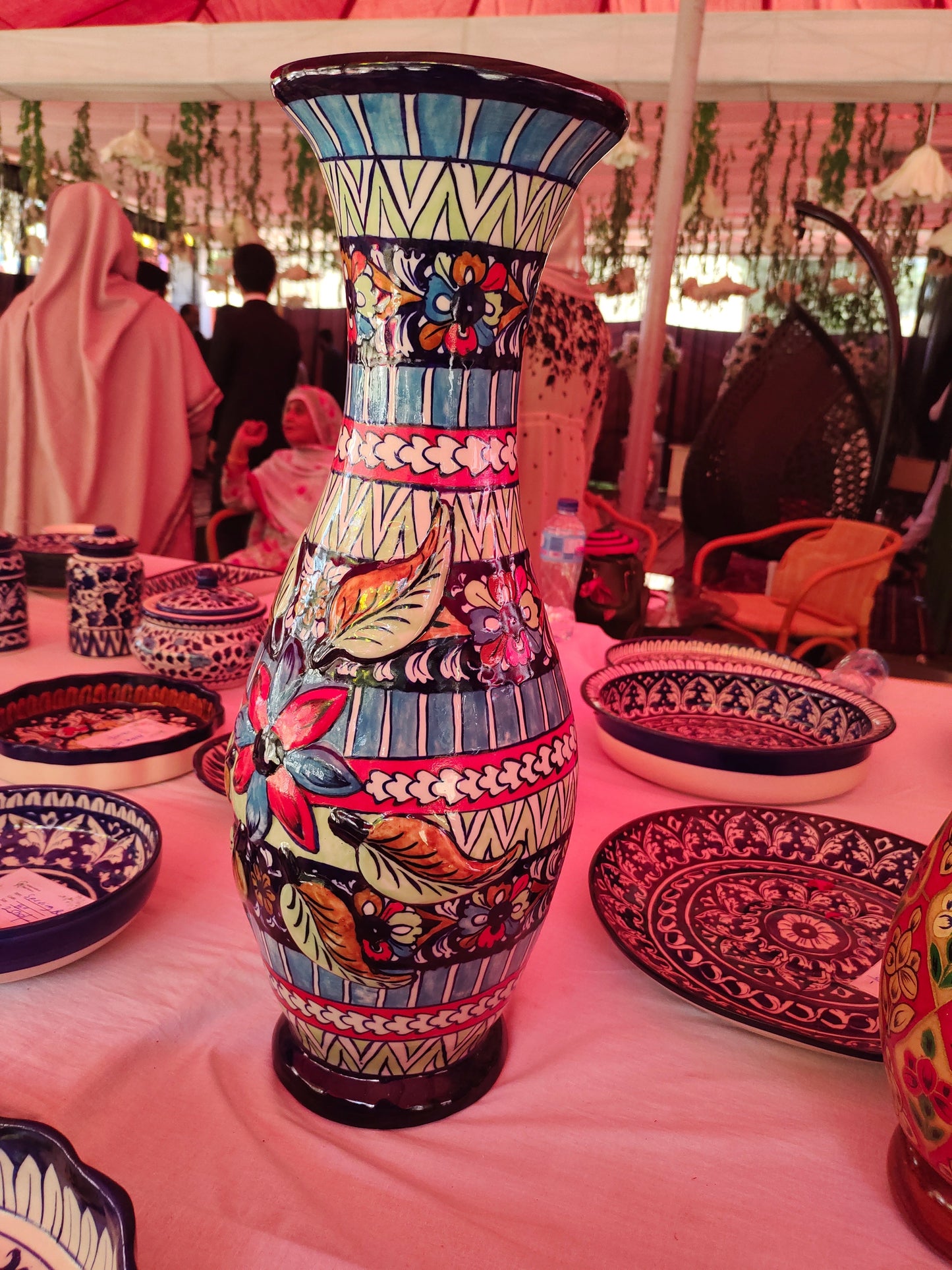Ceramic Handmade Floor Vase | Height 20 inch