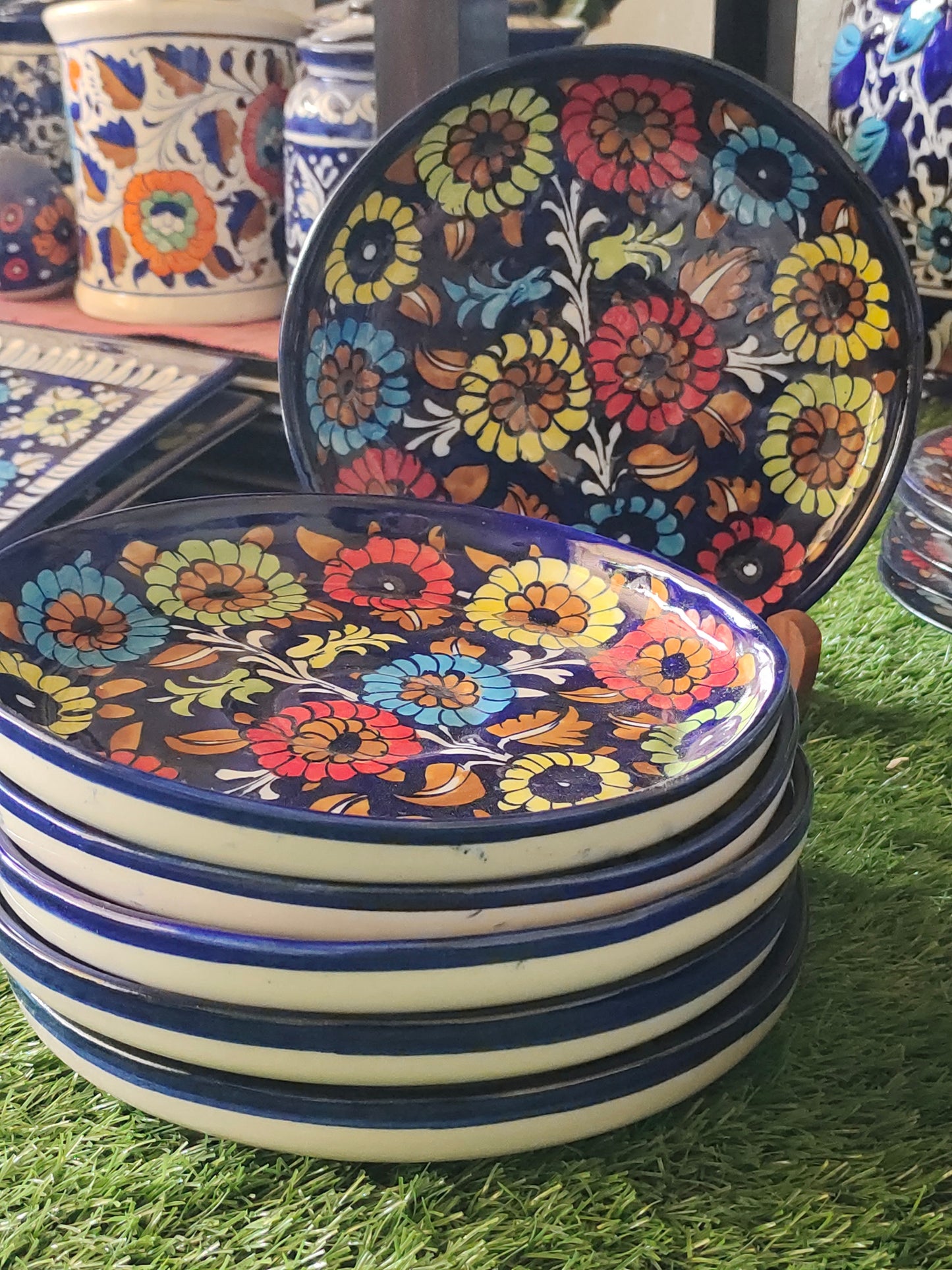 Ceramic Handmade Deep Plate Size 8 inch |J Design