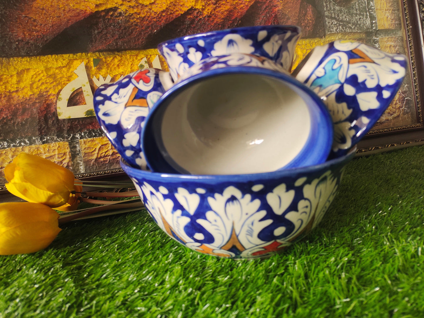 Ceramic Handmade Bowls Set | Dessert Set | Soup Set | Qty 7 pcs