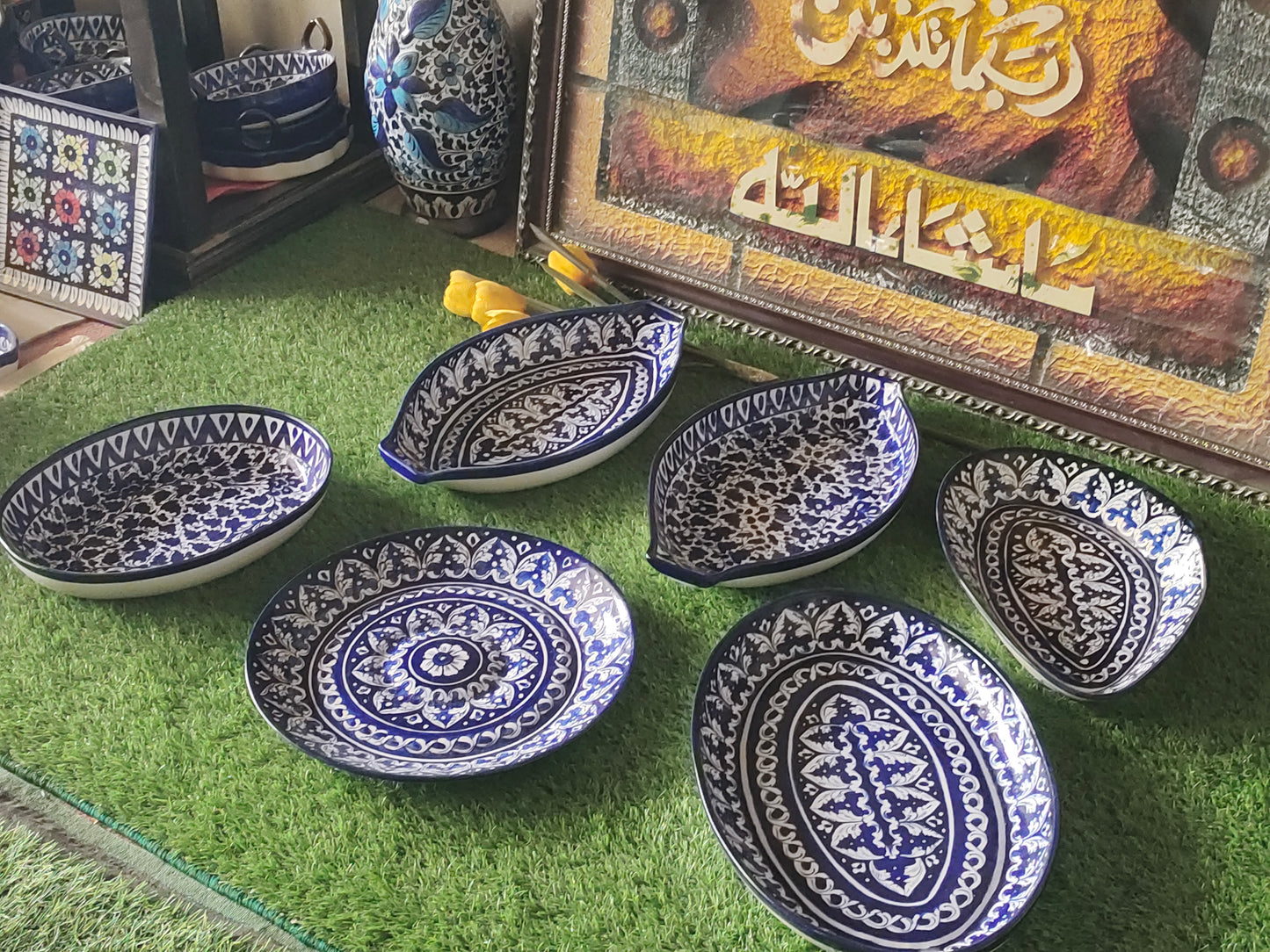 Ceramic Handmade Rice Dish Platter | All shapes & Designs available💯