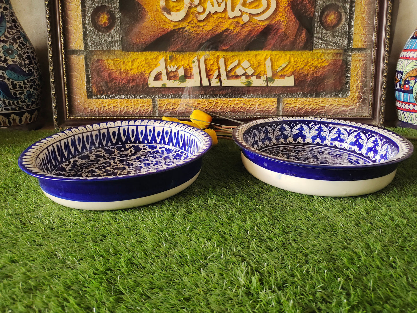 Ceramic Handmade Fruit Bowl | Size 13 inch and Deep 3 inch size